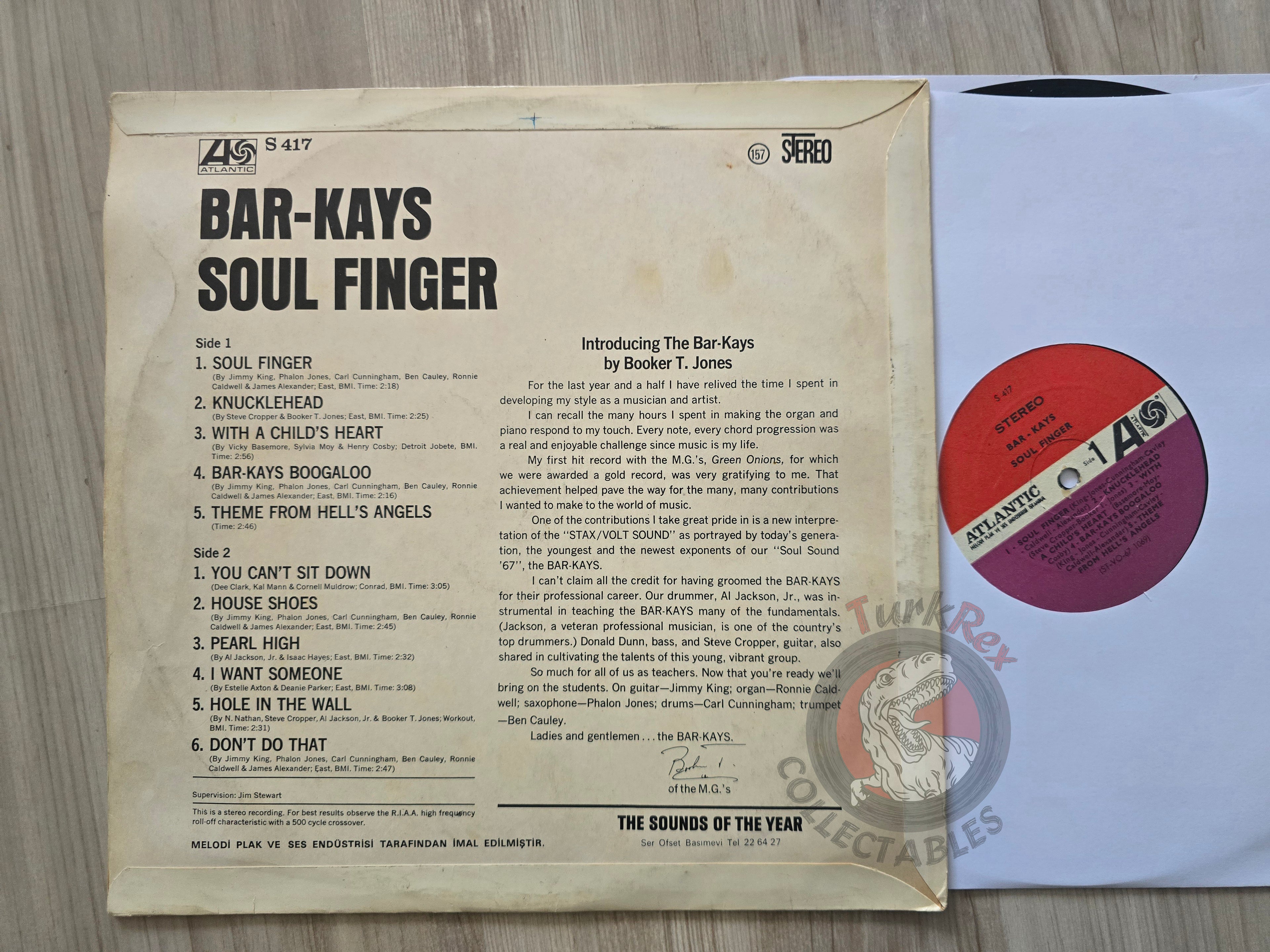 Bar-Kays – Soul Finger Turkish Pressing Vinyl Turkey Edition