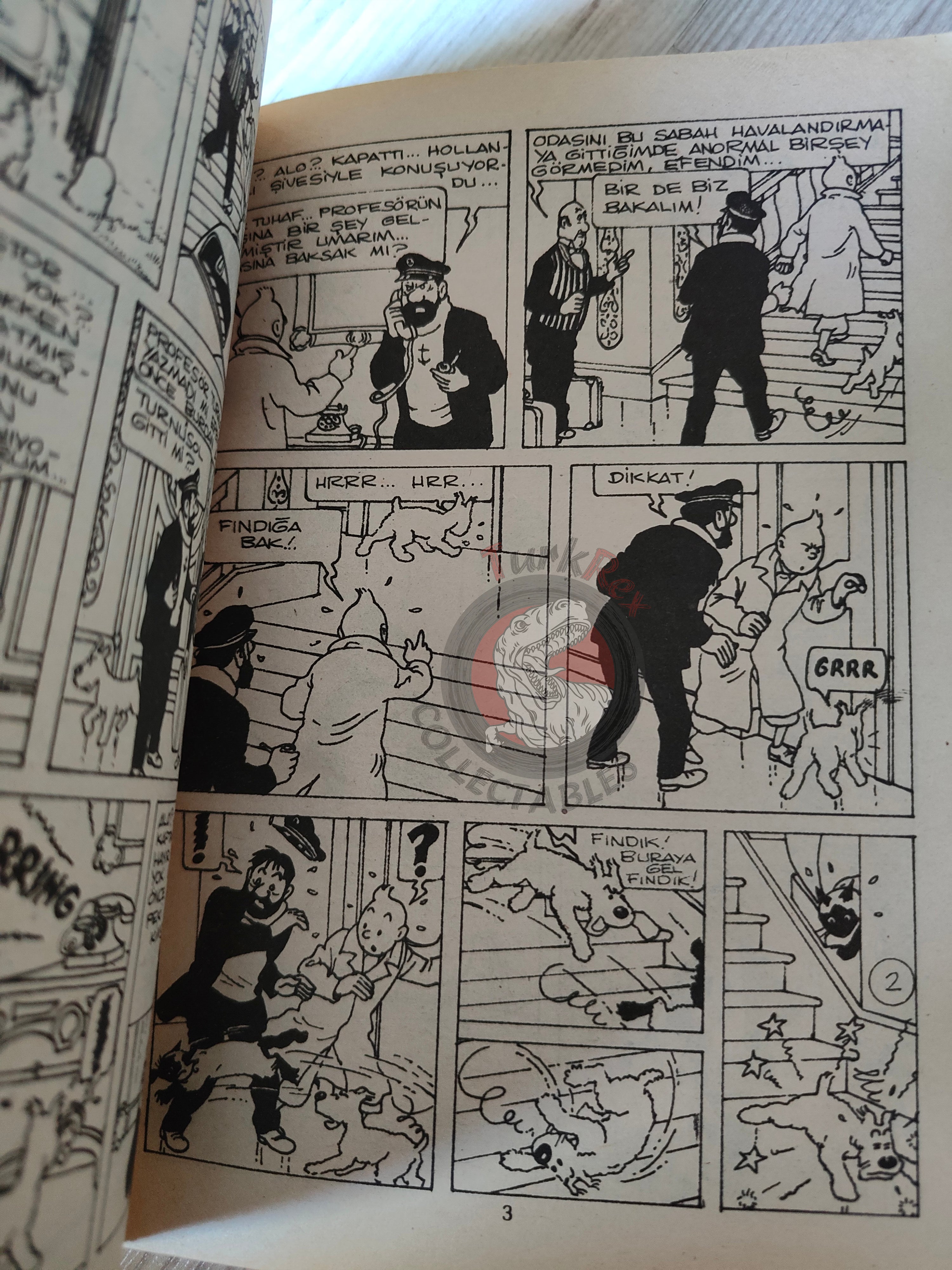 Tintin – Destination Moon mid 1980s Turkish Edition Comic Turkey 1