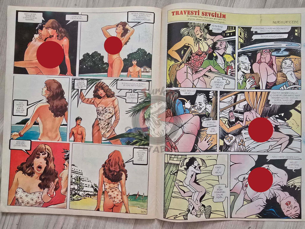Eroskop #2 1993 Turkish Comic Turkey Erotic Mag La Contessa Rossa Georges Pichard