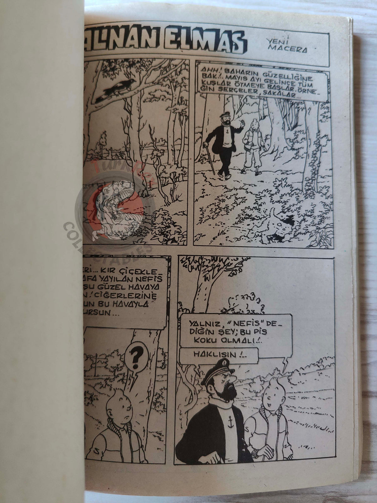 Tintin – Tintin In Tibet & The Castafiore Emerald late 1980s Turkish Edition Comic Turkey