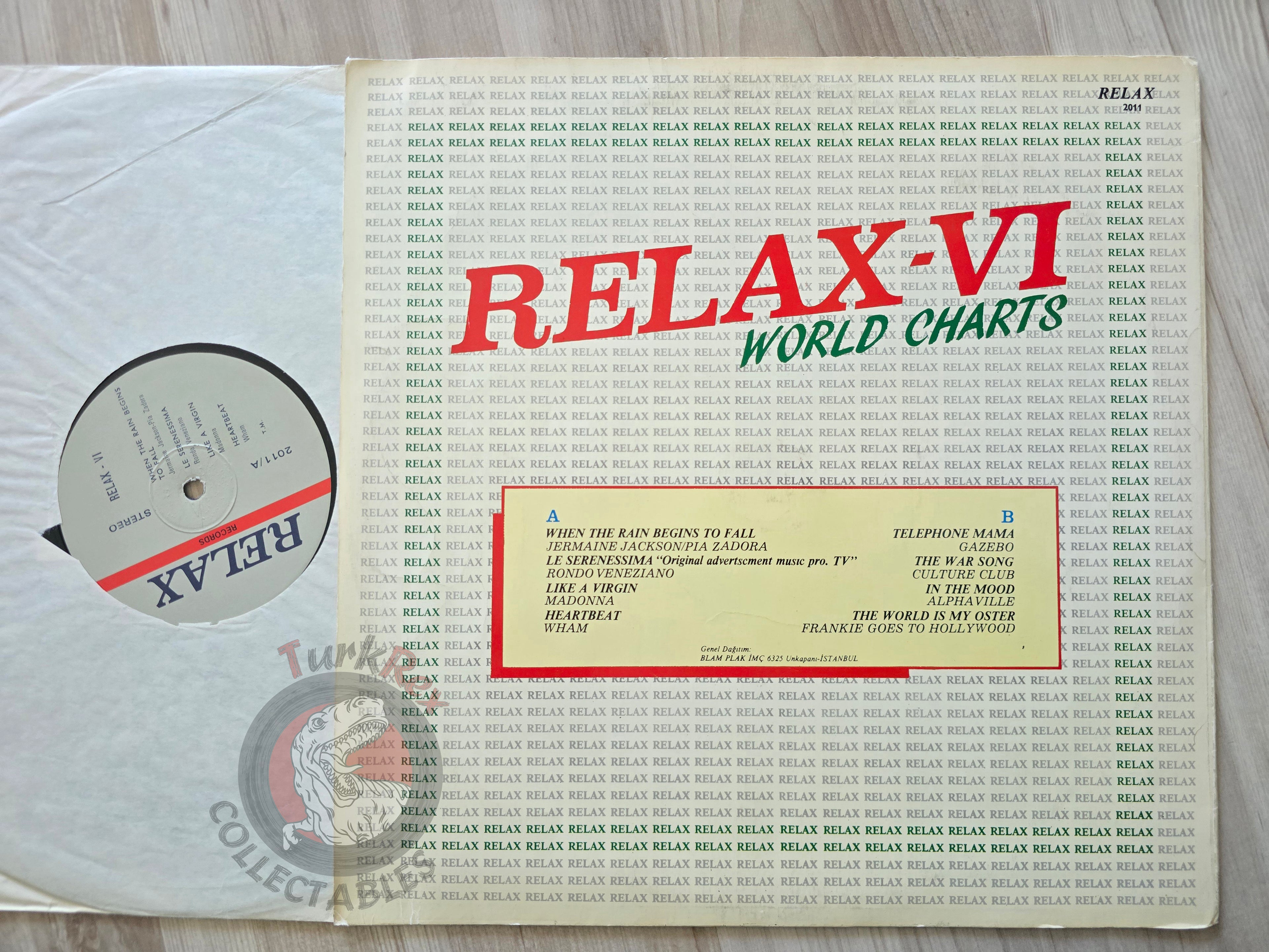 Various – Relax VI Turkish Pressing Vinyl Turkey Edition Madonna