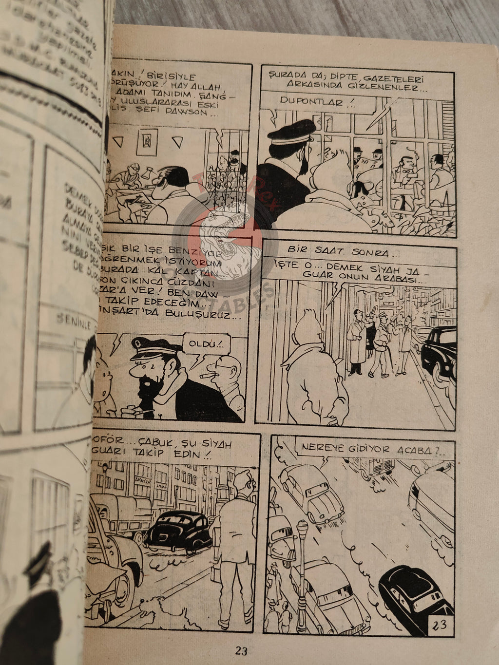 Tintin – The Red Sea Sharks 1980s Turkish Edition Comic Turkey