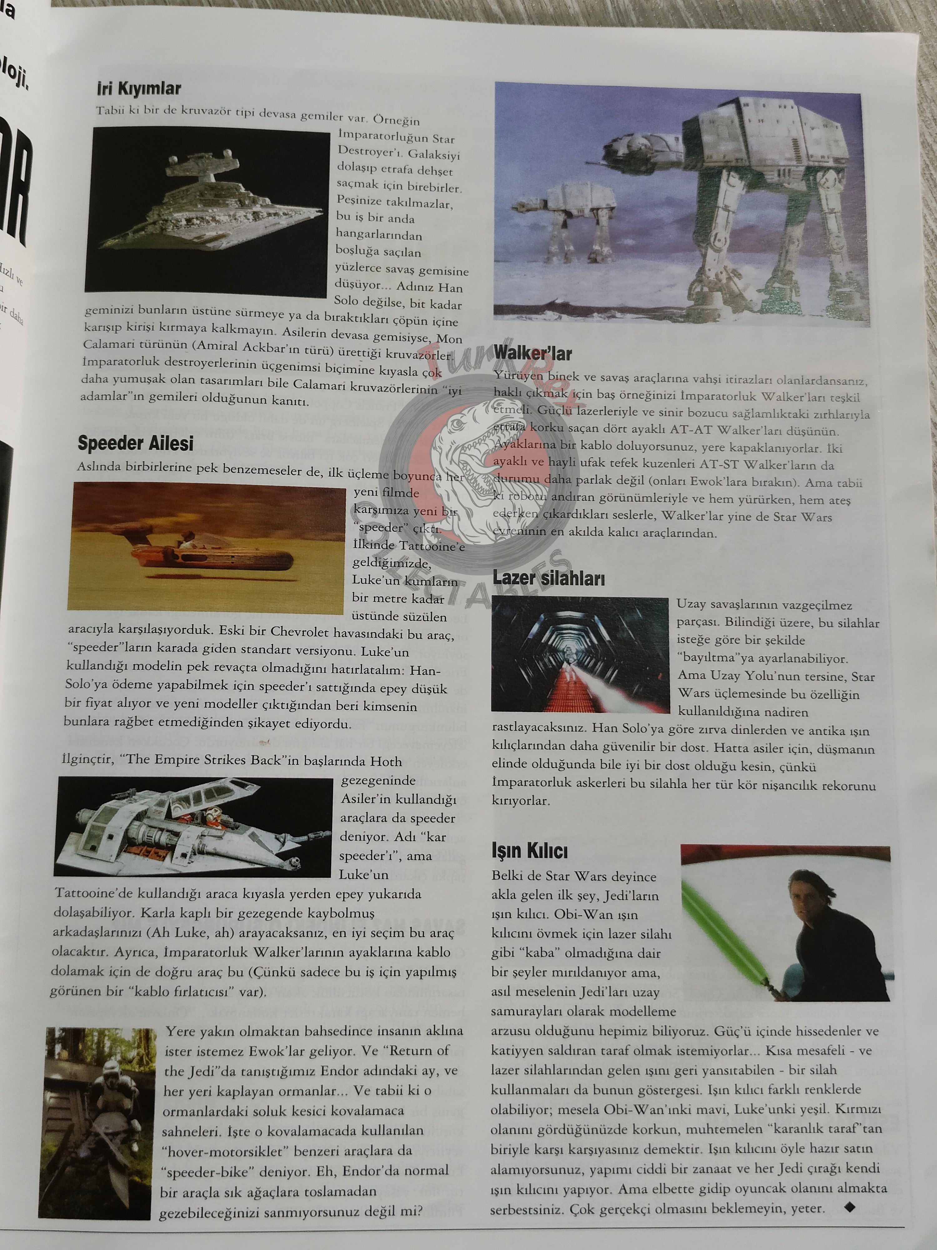 Star Wars – Episode I: The Phantom Menace 1999 Special Companion Book Turkish Turkey