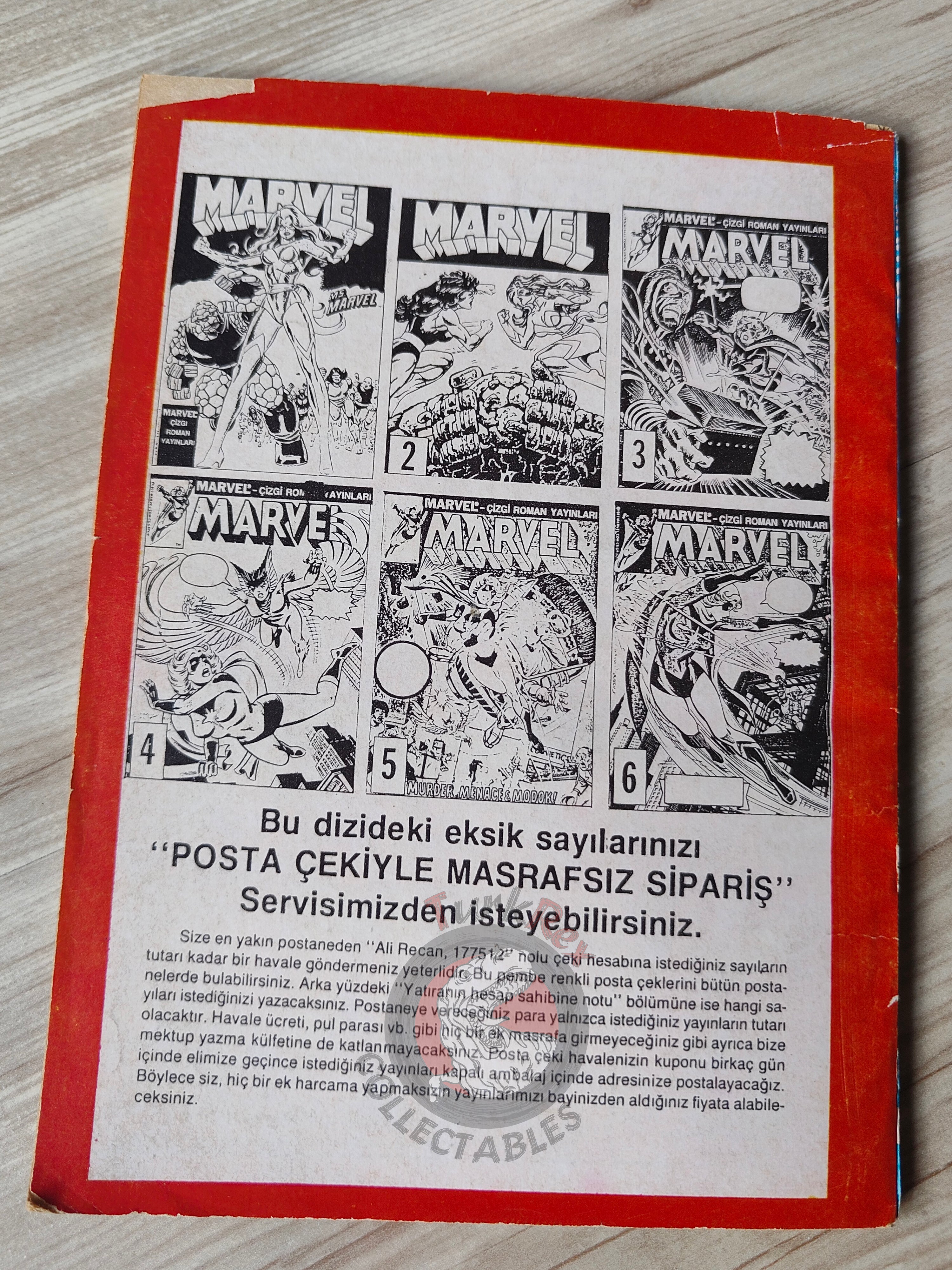 Ms. Marvel #3 1988 Turkish Comic Turkey #4 #5 #6