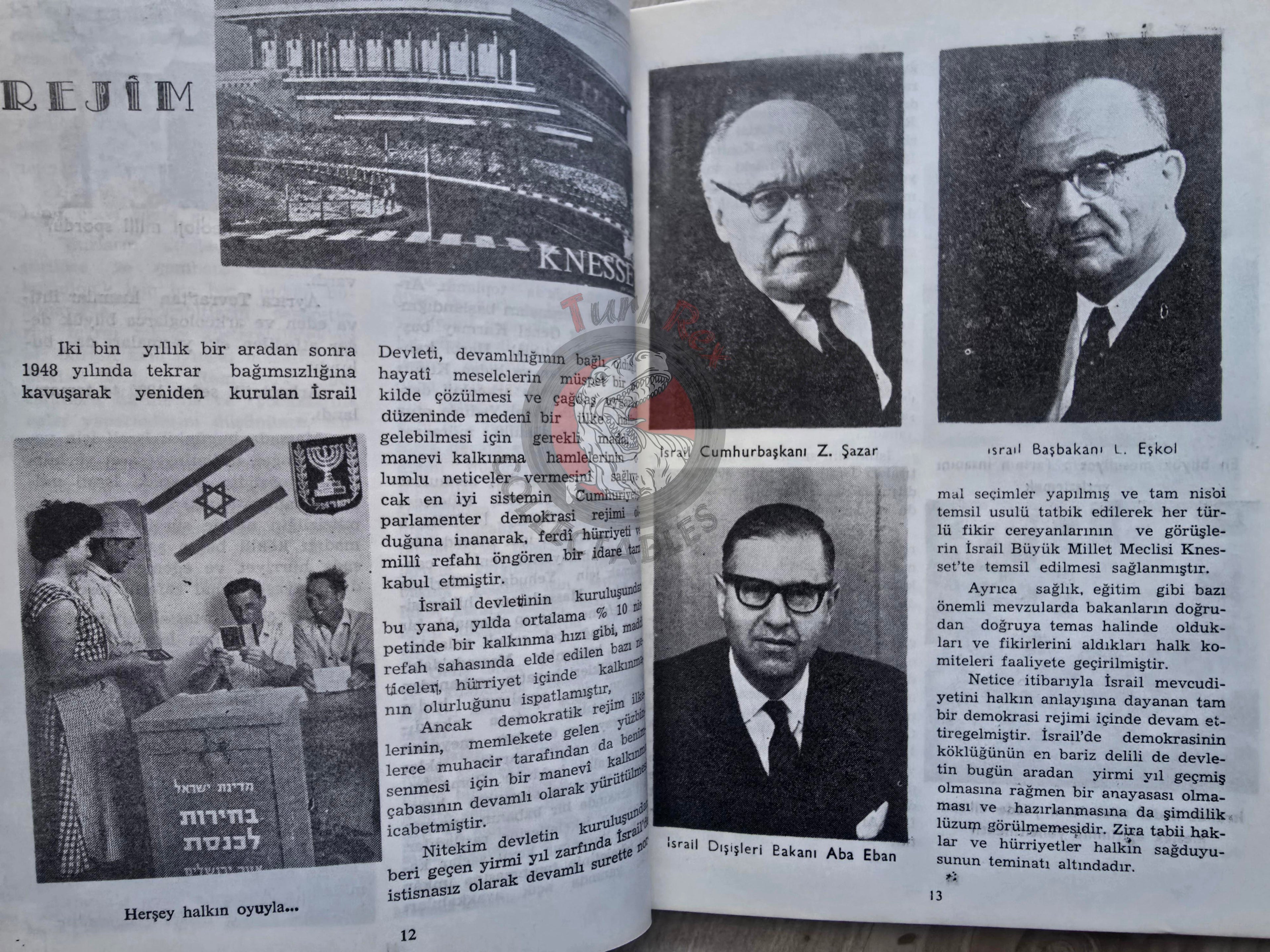Israel 20th Anniversary 1968 Israeli Embassy Propaganda Turkish Book Turkey Middle East