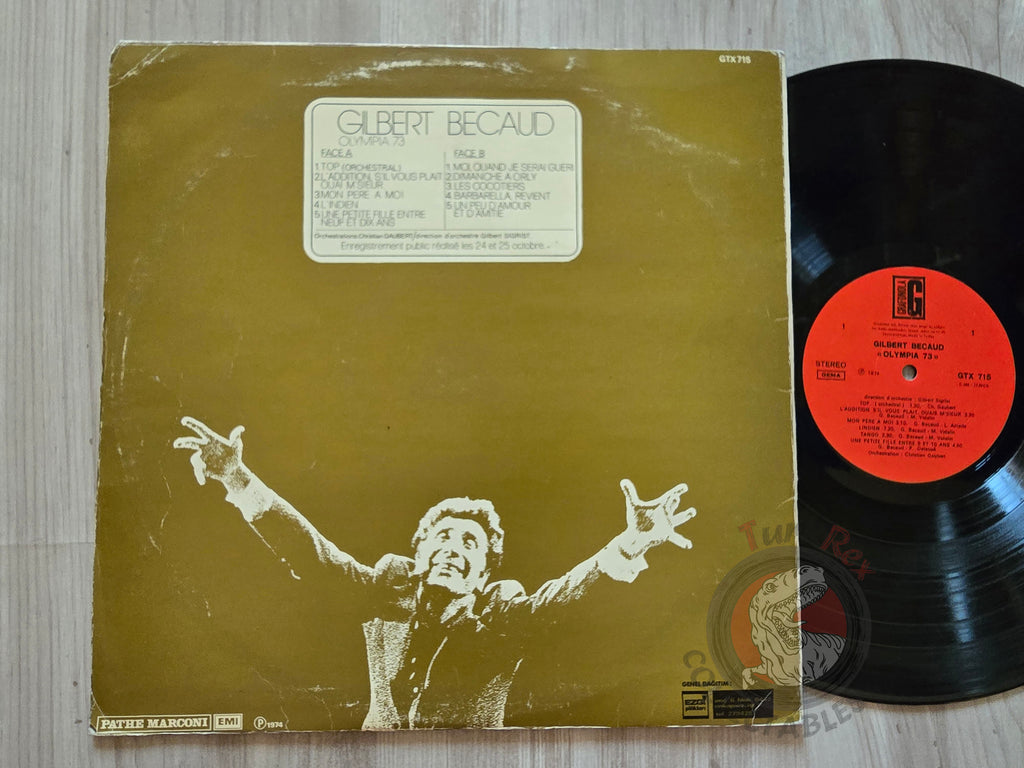 Gilbert Bécaud – Olympia 73 Turkish Pressing Vinyl Turkey Edition
