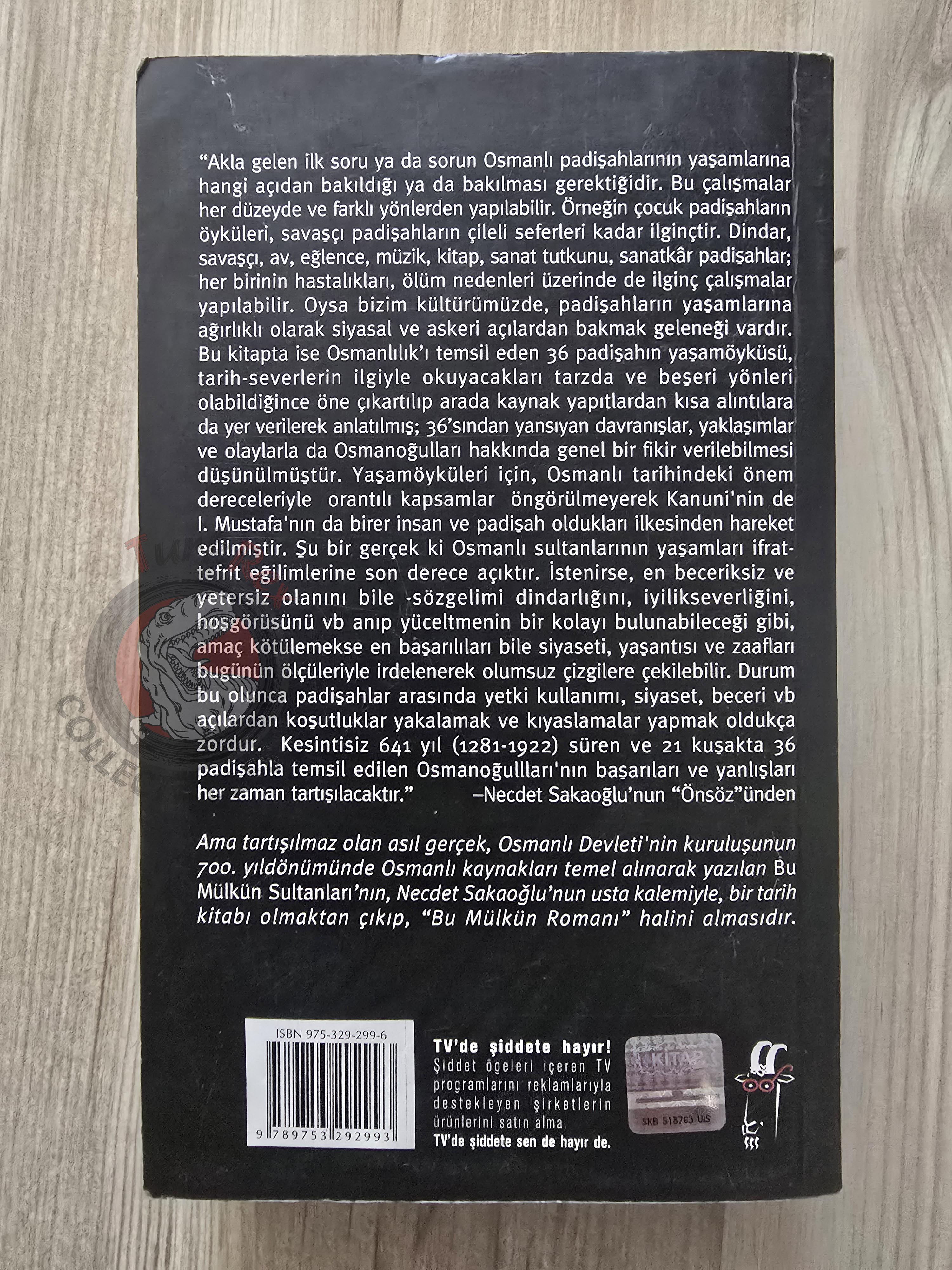 The Ottoman Throne: 36 Sultans and Their Secret Lives Turkish Book Turkey
