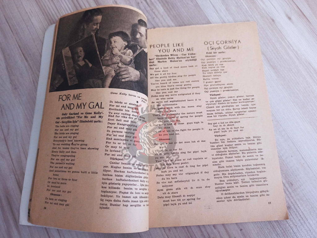 Yıldız 1946 50 Film Songs Turkish Mag Turkey Hollywood Deanna Durbin Alice Faye Lucille Ball