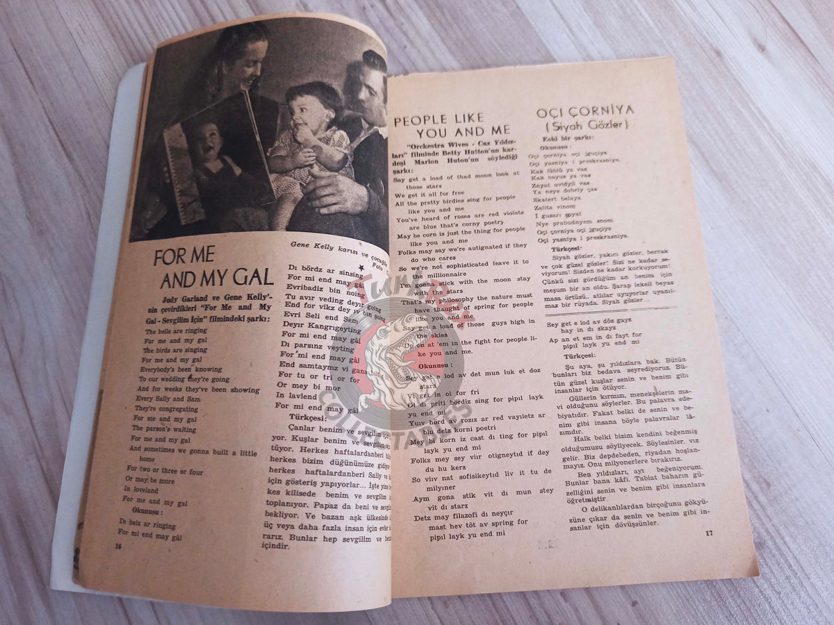 Yıldız 1946 50 Film Songs Turkish Mag Turkey Hollywood Deanna Durbin Alice Faye Lucille Ball