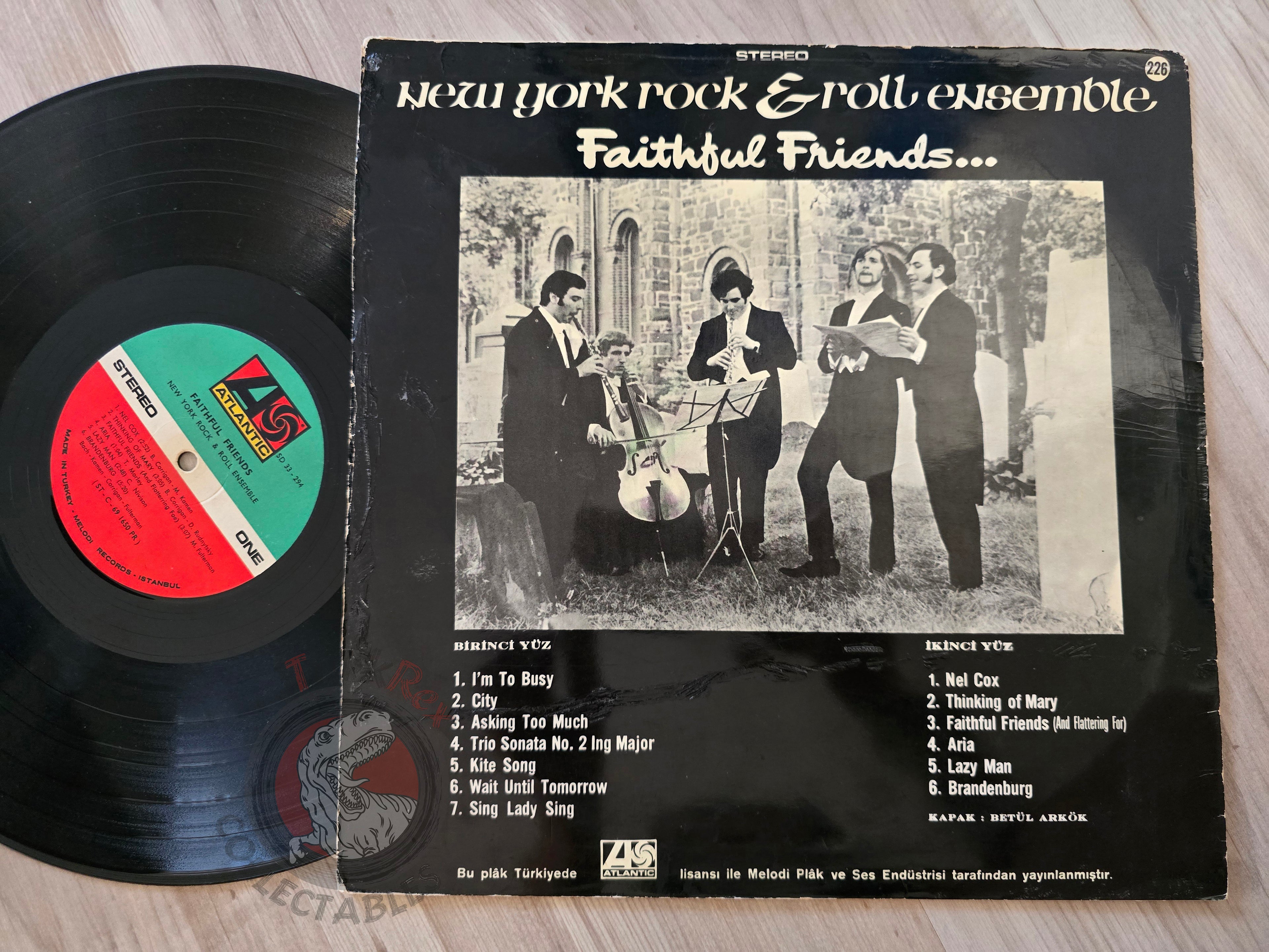 New York Rock & Roll Ensemble – Faithful Friends Turkish Pressing Vinyl Turkey Edition