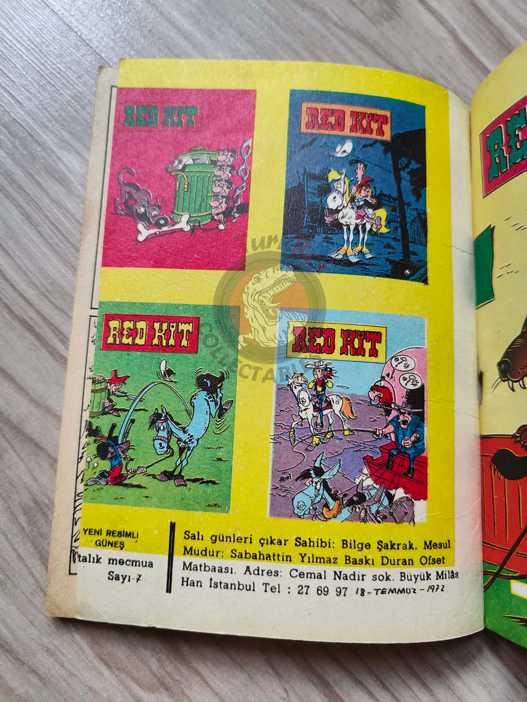Lucky Luke #3 Western Circus 1972 Turkish Comic Turkey Tif Et Tondu