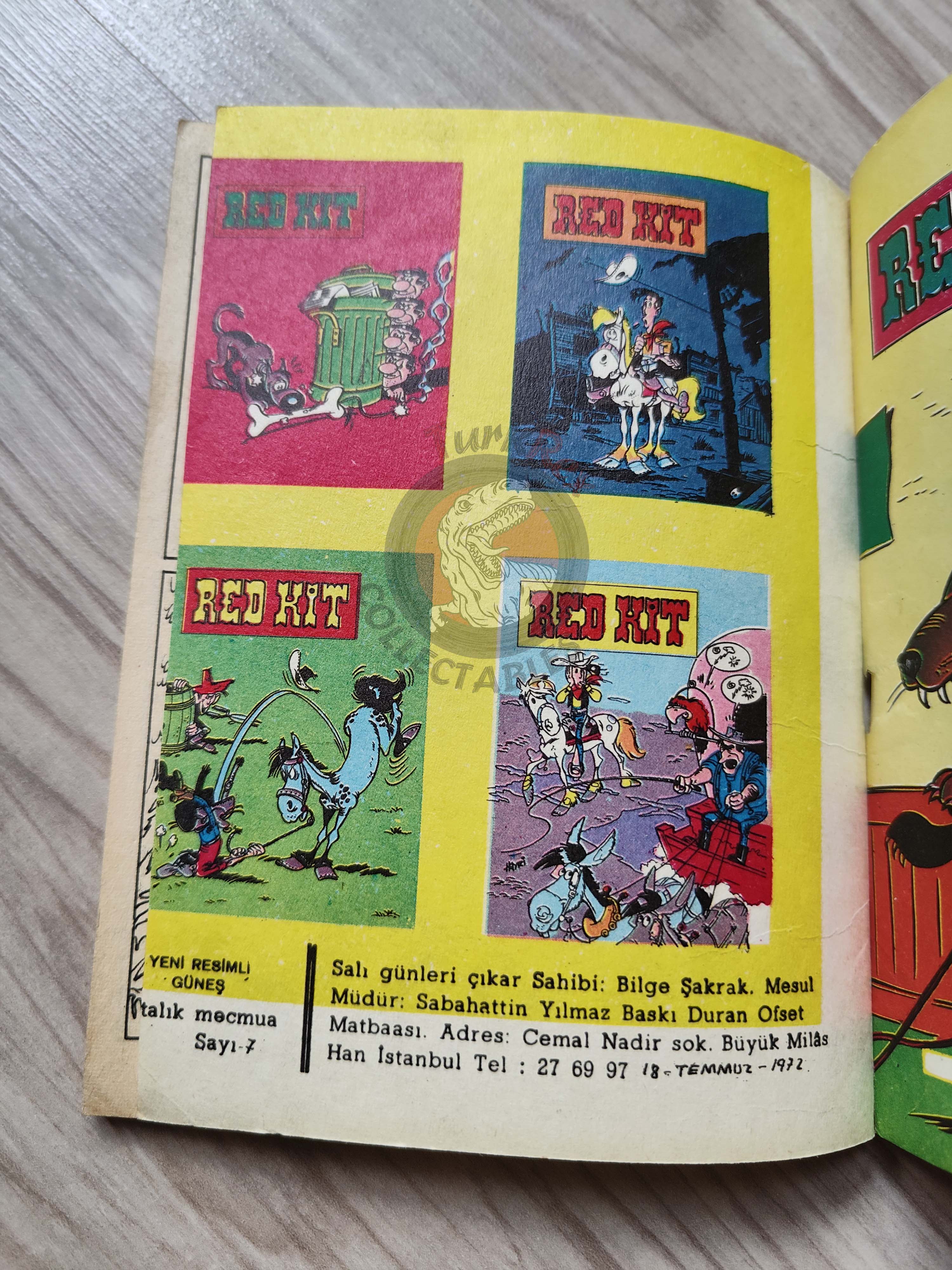 Lucky Luke #3 Western Circus 1972 Turkish Comic Turkey Tif Et Tondu
