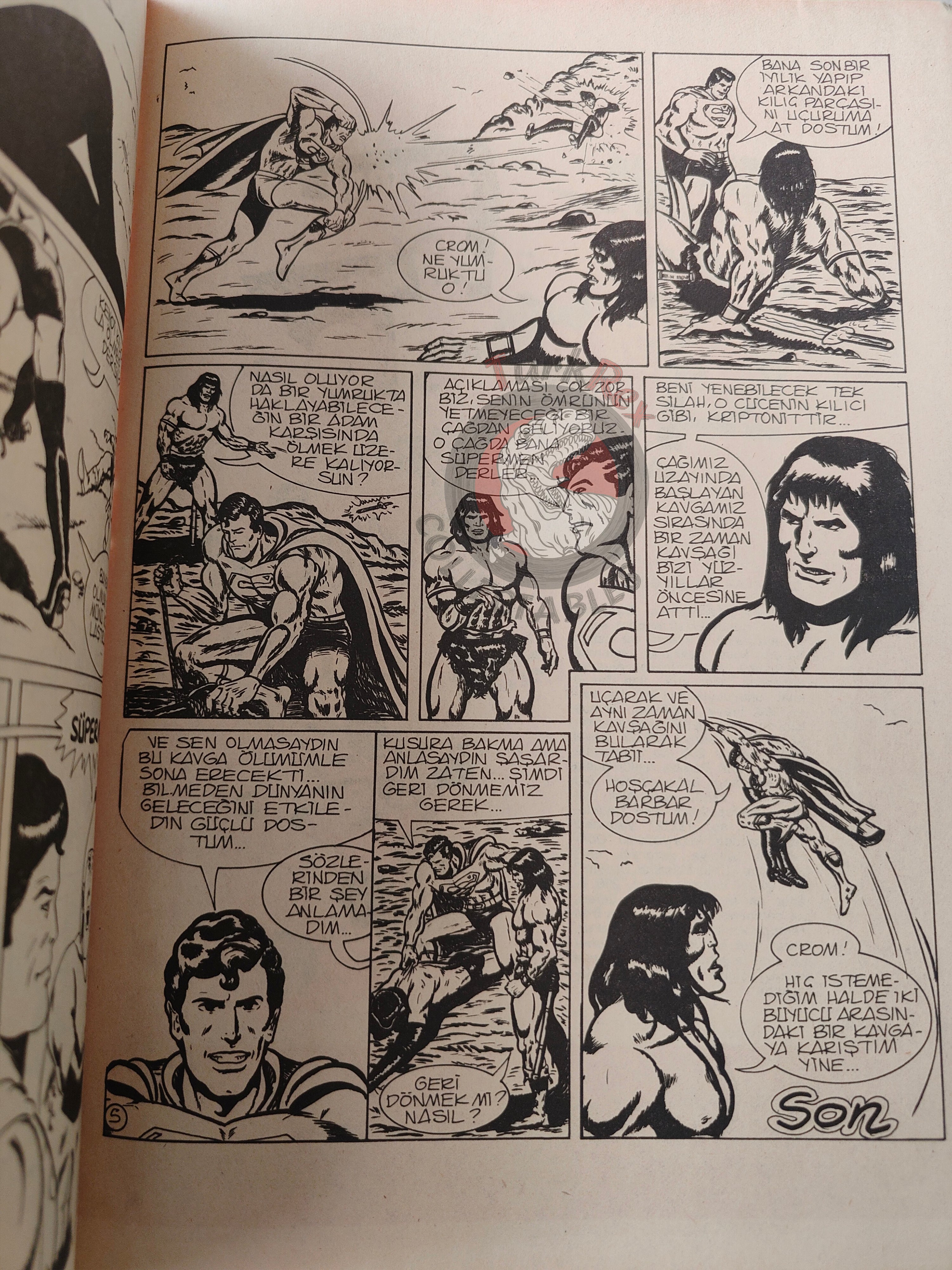 Conan & Superman #57 1983 Turkish Comic Turkey