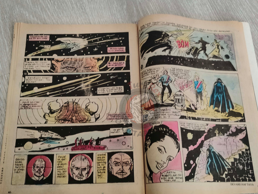 Tercüman Çocuk #27 1983 Turkish Comic Turkey Star Wars #48 Les Tuniques Bleues Derib