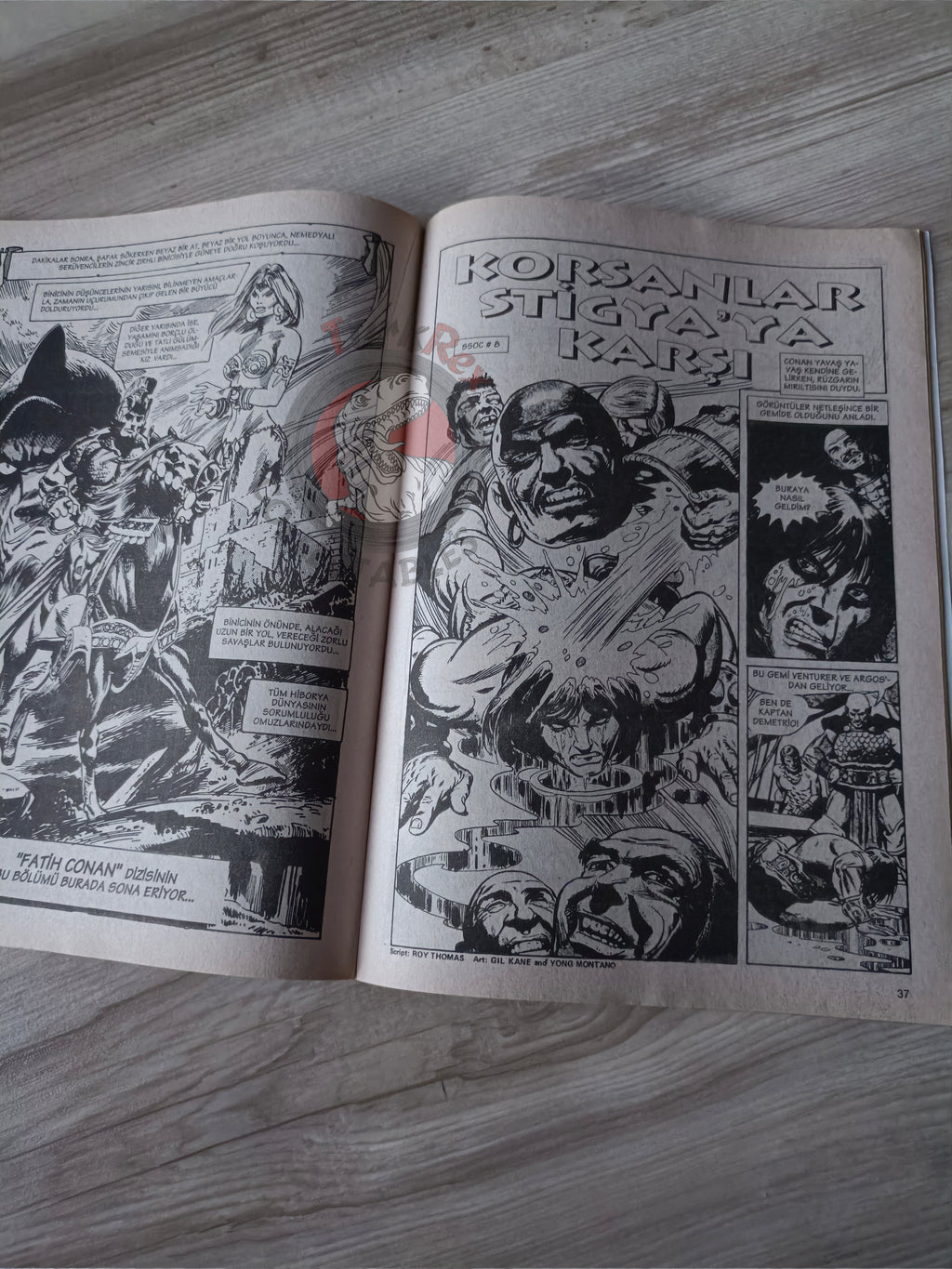 Kral Conan #11 The Savage Sword of #8 #10 Turkish Comic Turkey #45