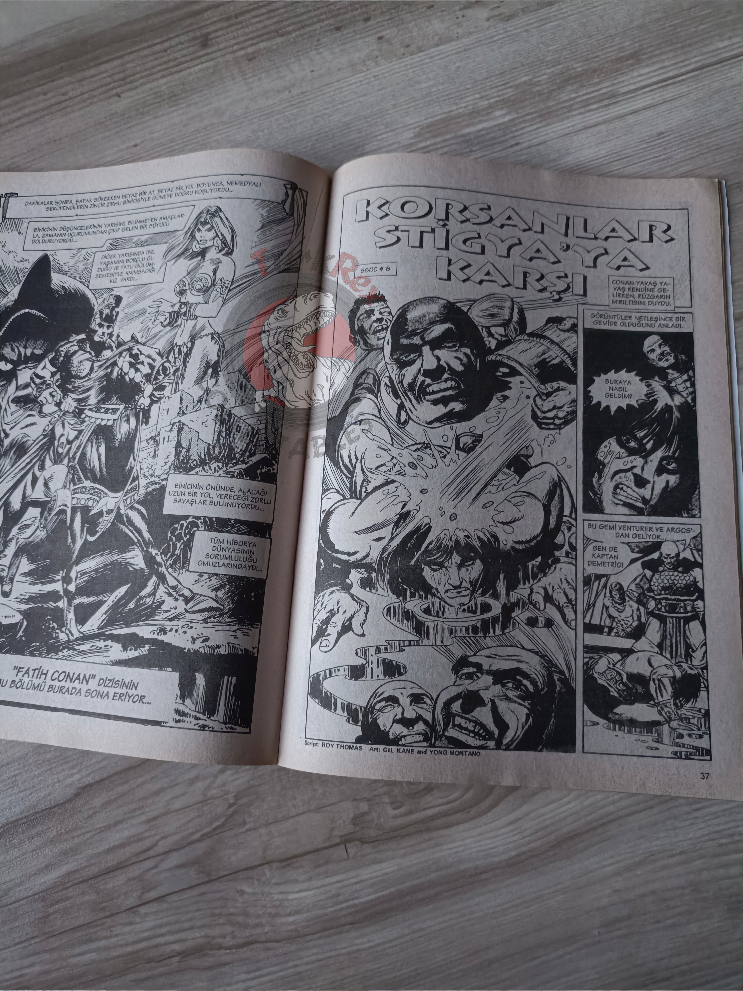 Kral Conan #11 The Savage Sword of #8 #10 Turkish Comic Turkey #45