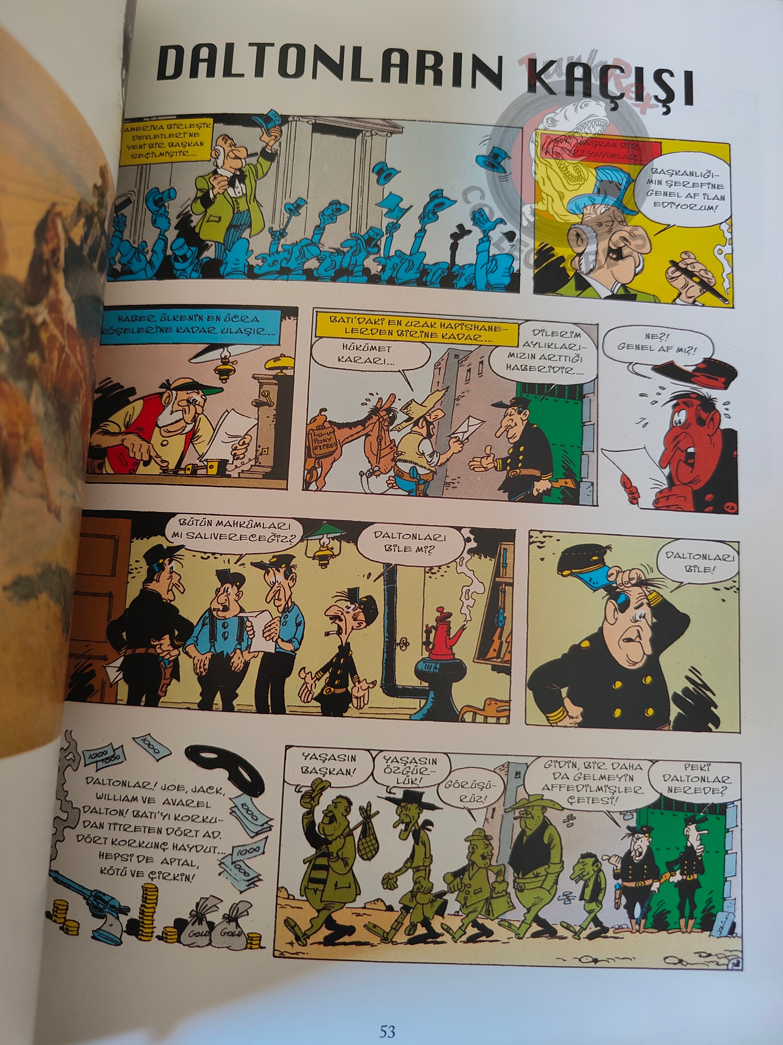 Lucky Luke – L'integrale #8 Turkish Comic Turkey Les Dalton Dans Le Blizzard