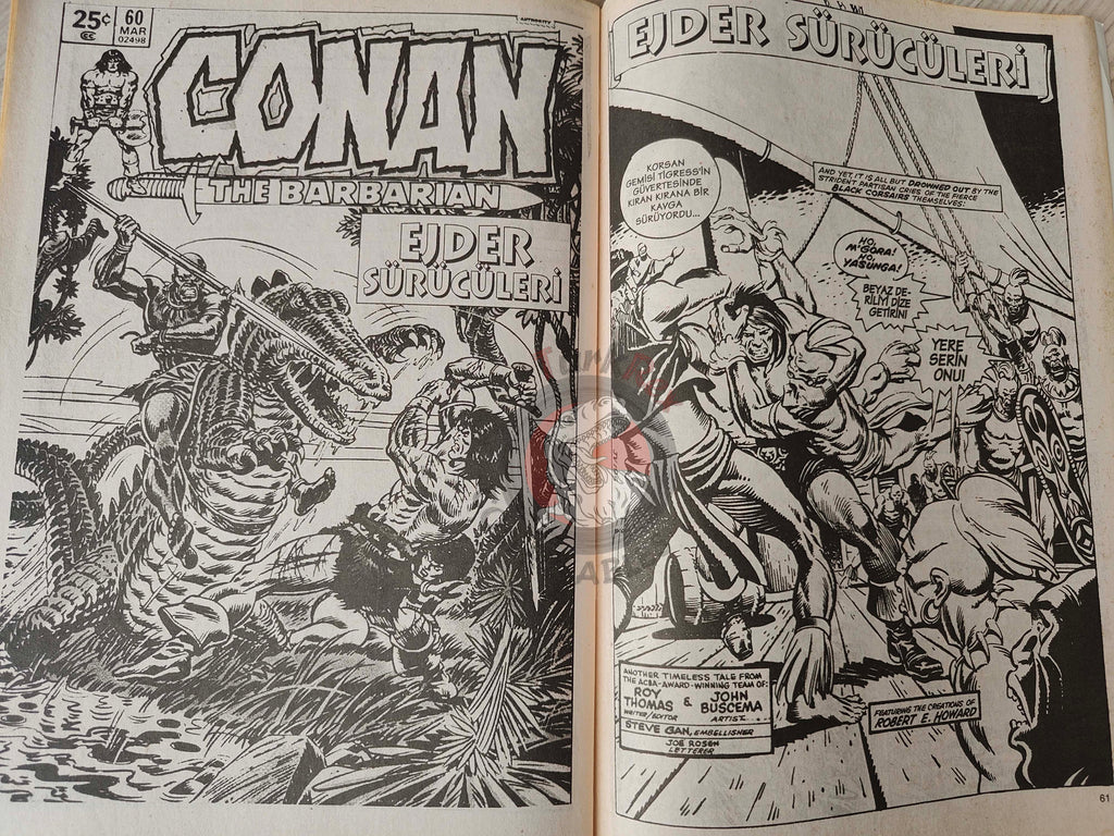 Conan The Barbarian #1 2001 Turkish Comic Turkey #57 #58 #59 #60