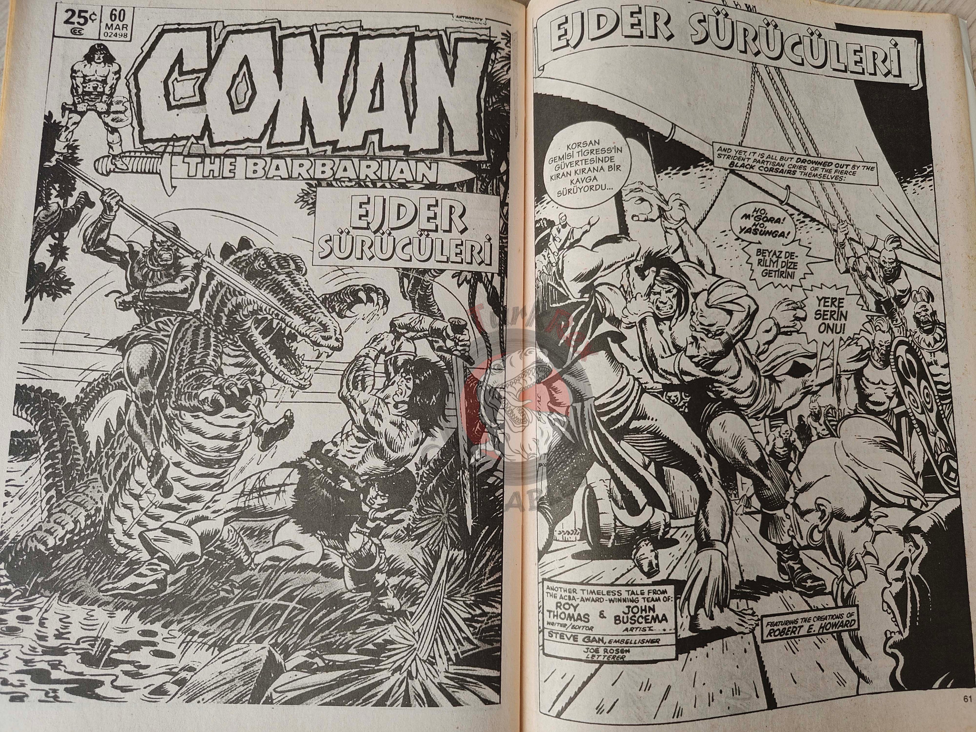 Conan The Barbarian #1 2001 Turkish Comic Turkey #57 #58 #59 #60
