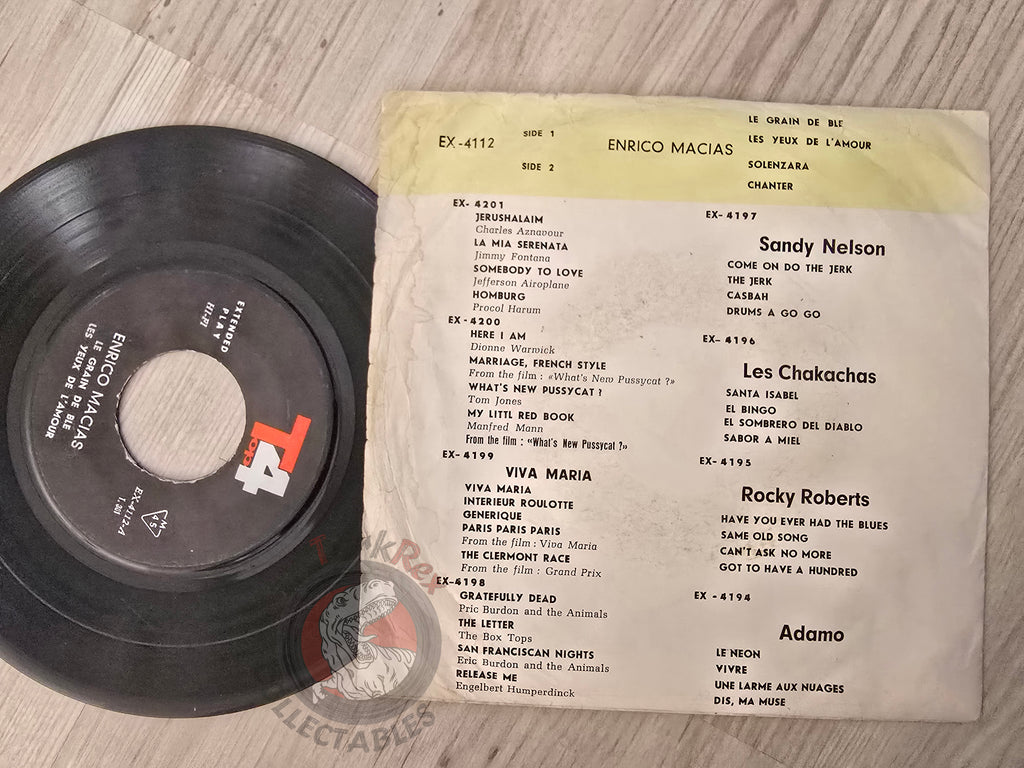 Enrico Macias – Le Grain De Ble 7" Iran Pressing Vinyl Iranian Edition 2