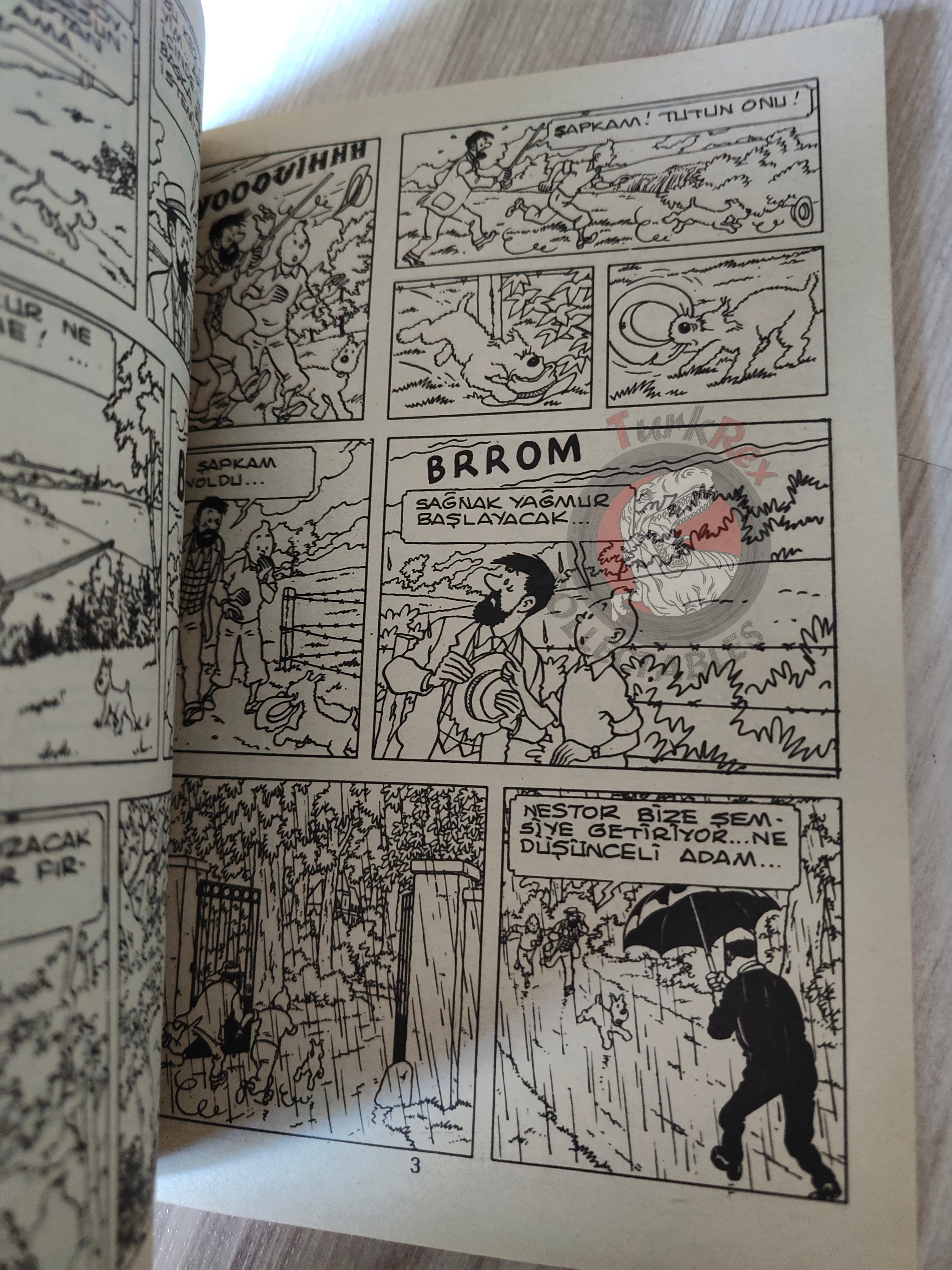 Tintin – The Calculus Affair mid 1980s Turkish Edition Comic Turkey 1