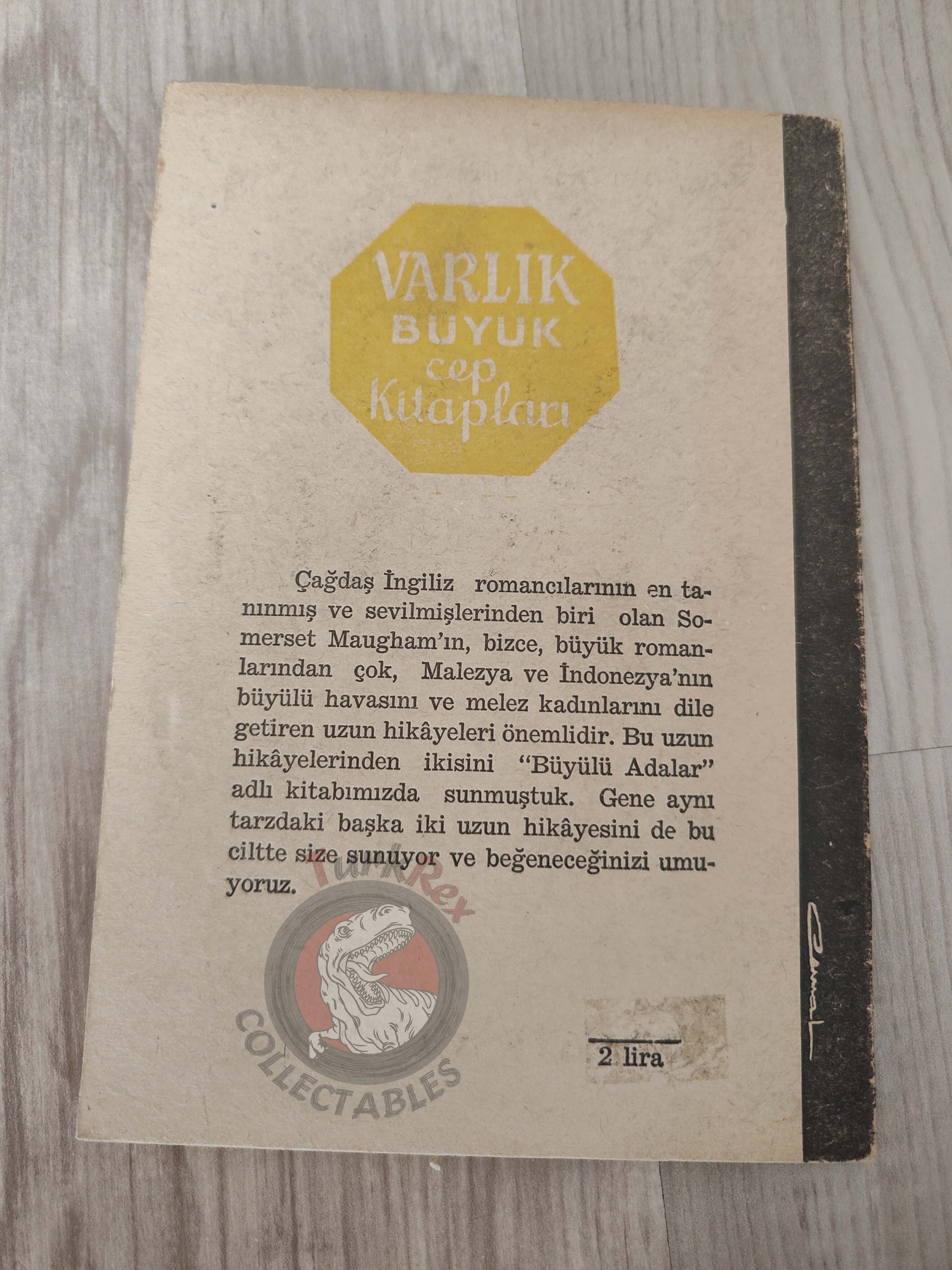 Somerset Maugham – Le Roi de Talua 1960 1st Turkish Book Turkey Mackintosh