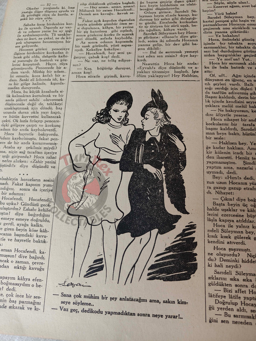 Karikatür 1942 Humor Magazine Turkish Turkey Winston Churchill India WW2 era Japan Britain