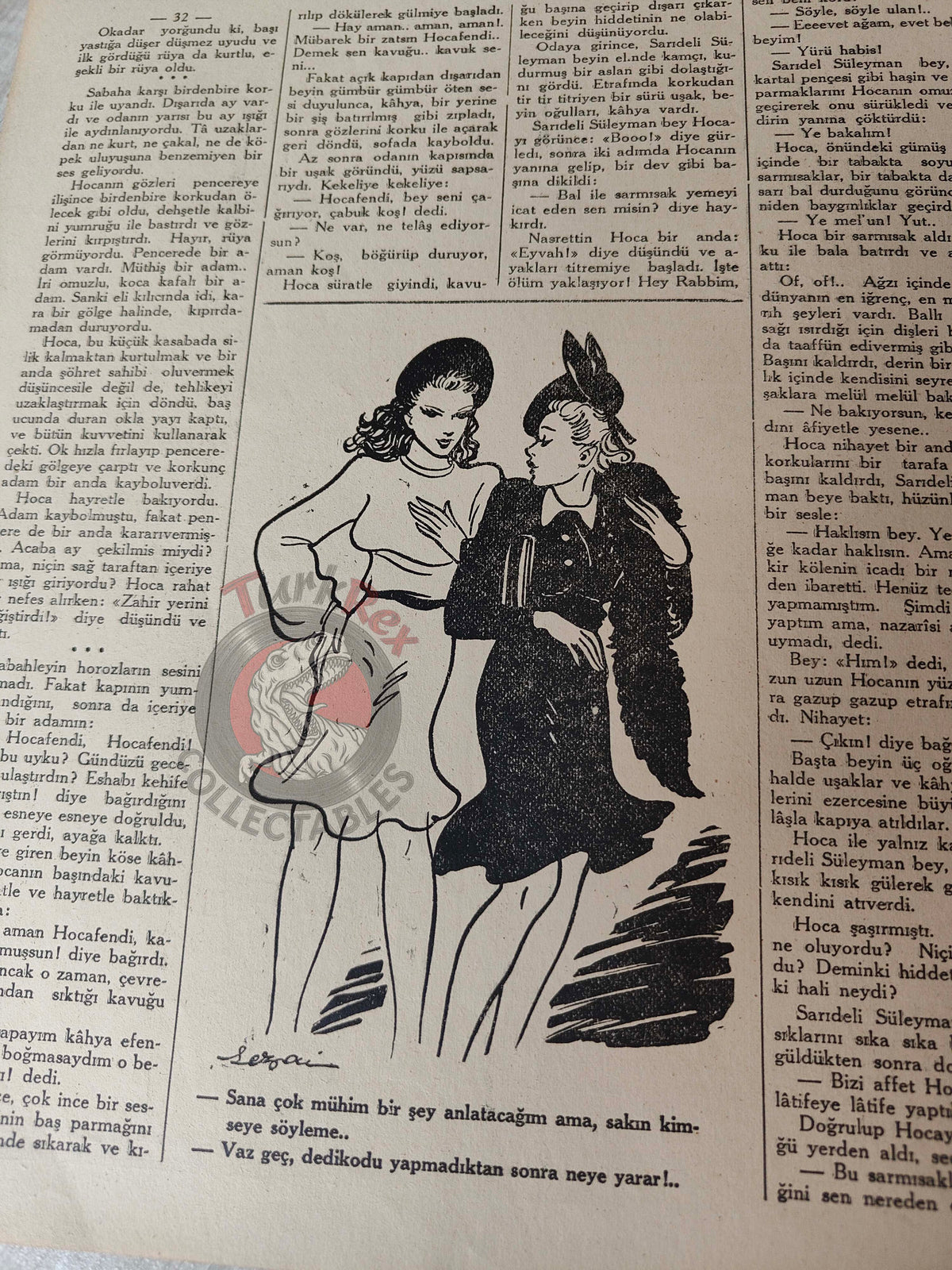 Karikatür 1942 Humor Magazine Turkish Turkey Winston Churchill India WW2 era Japan Britain