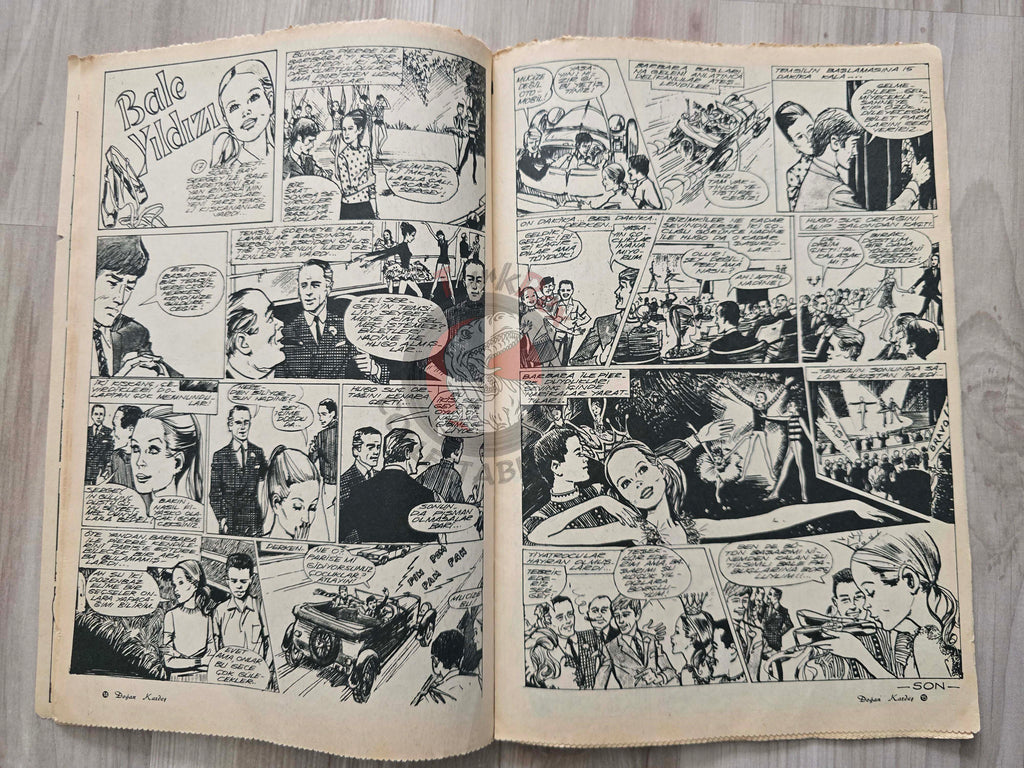 Doğan Kardeş 1971 Magazine #33 Turkish Comic Turkey Sinbad the Sailor Alice In Wonderland