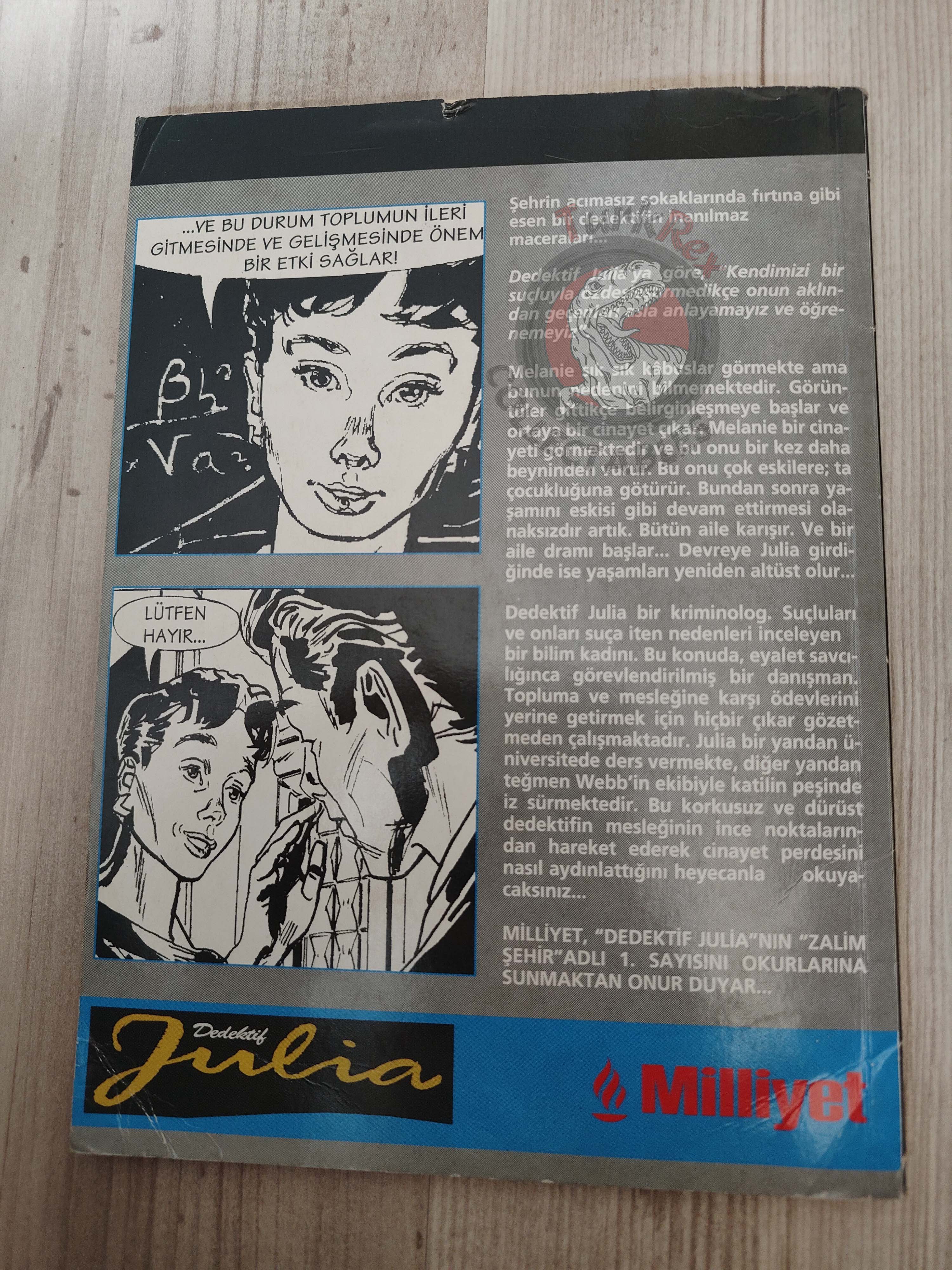 Julia #1 L’Ombra Del Tempo 2002 Turkish Comic Turkey Bonelli