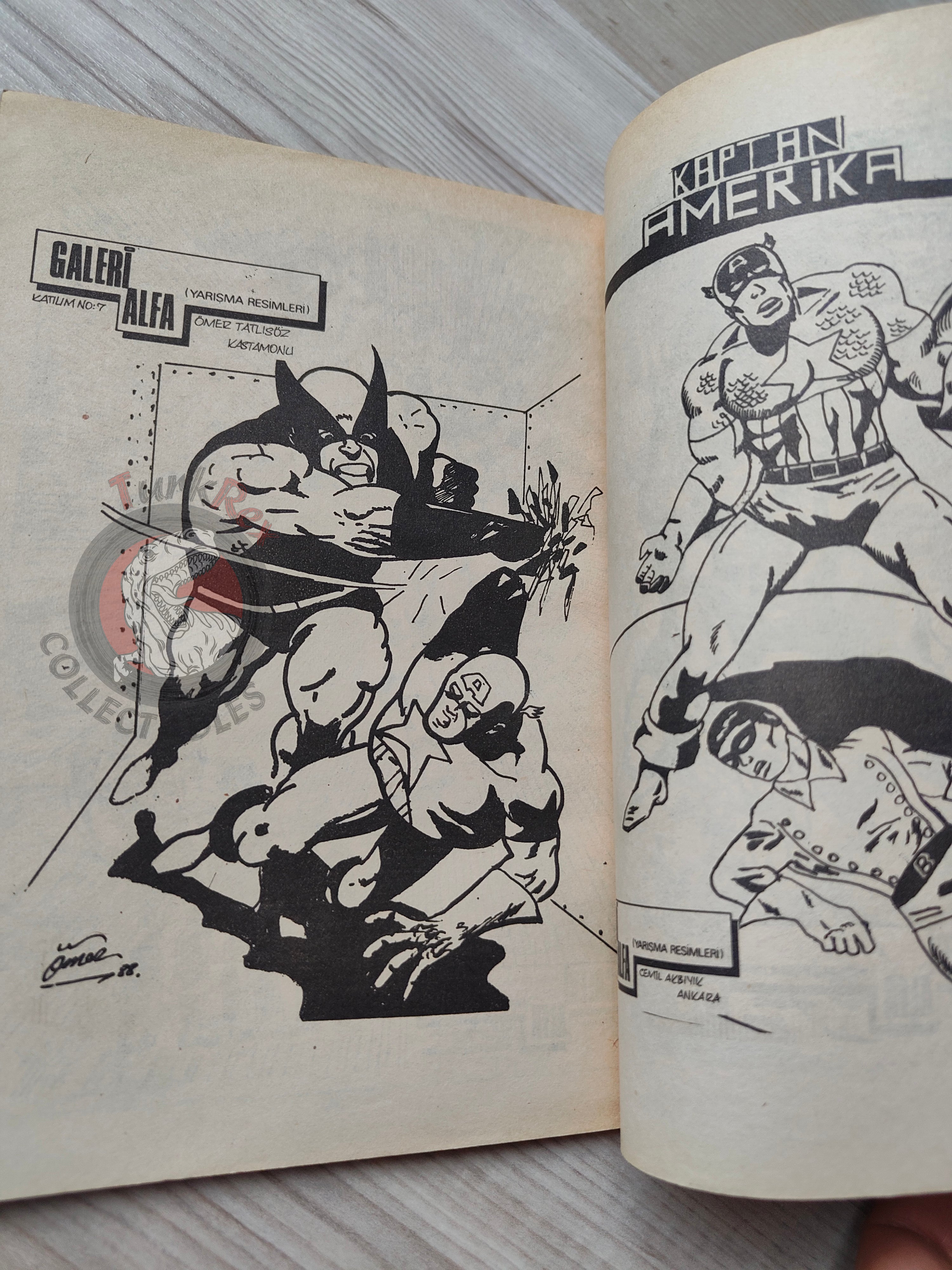 Captain America – Issue #5 1988 Turkish Comic Turkey #171 #172 #173 #174