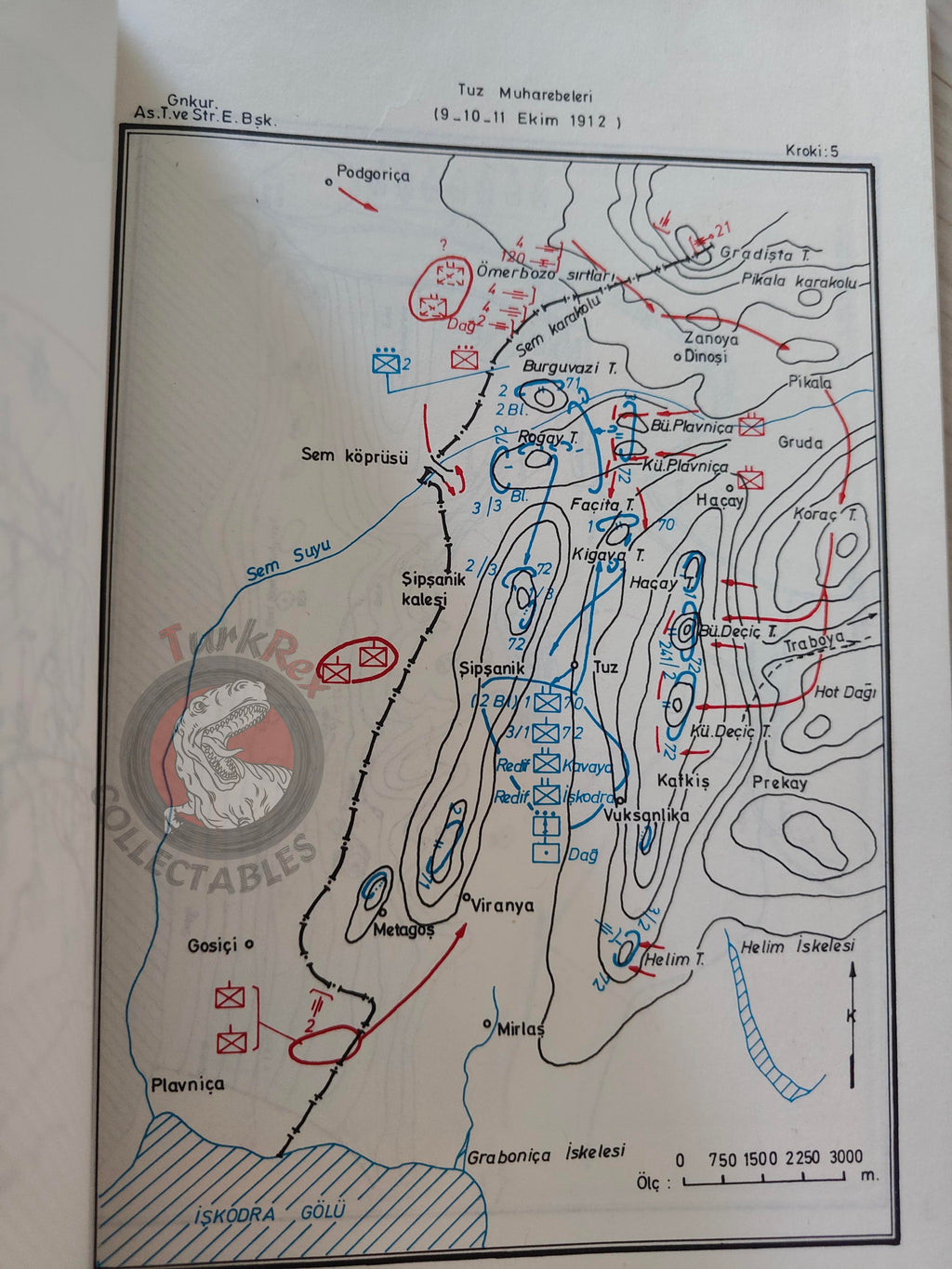 Balkan War Western Army Montenegro Front 1980 Turkish Book Military Ottoman Empire Maps