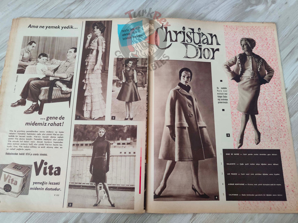 Hayat 1961 Elvis Presley and Barbara Eden Turkish Mag Turkey Prince Karim Aga Khan Kuwaiti Sheikh Abdullah Al-Sabah