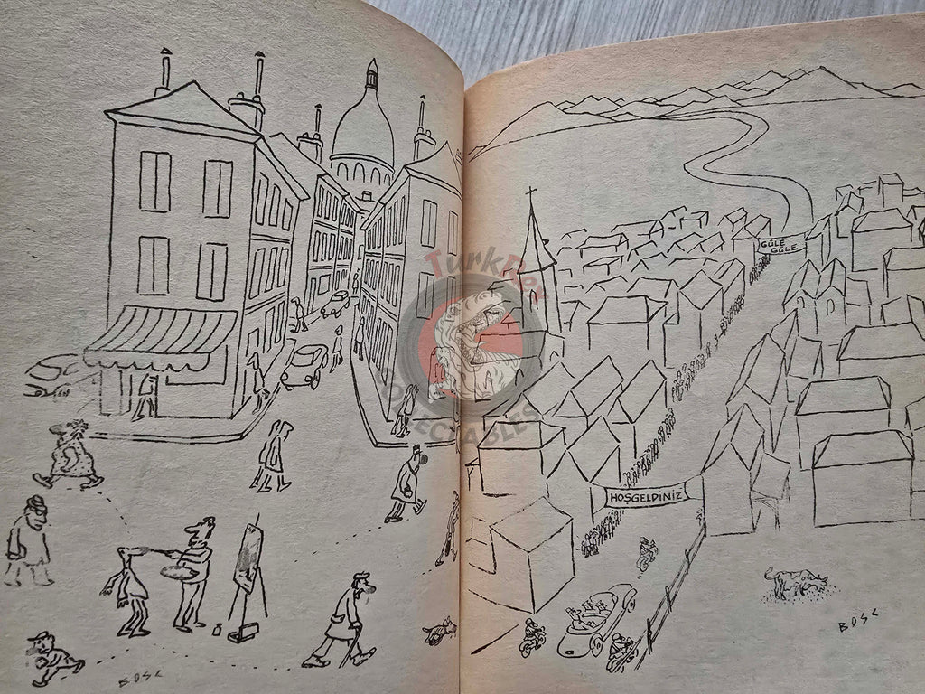 Jean-Maurice Bosc 1978 Famous Cartoonists Series Turkish Comic Turkey