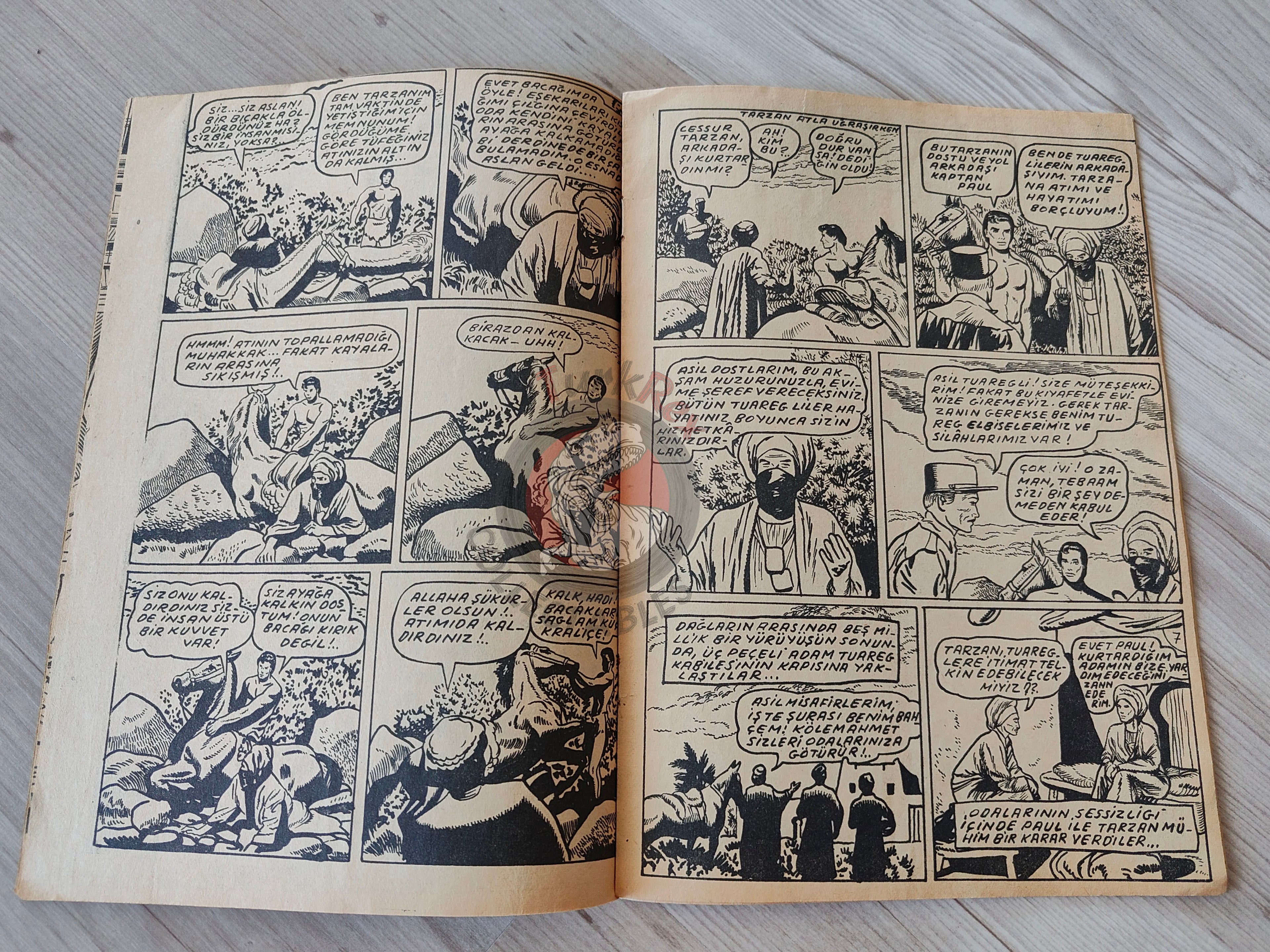 Tarzan and the Veiled Man 1954 Turkish Comic Turkey unique cover