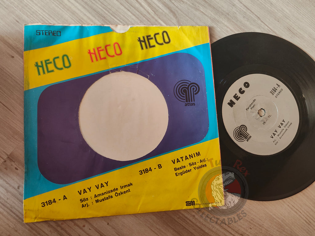 Neco – Vay Vay / Vatanım 7" Turkish Pressing Vinyl Turkey Edition