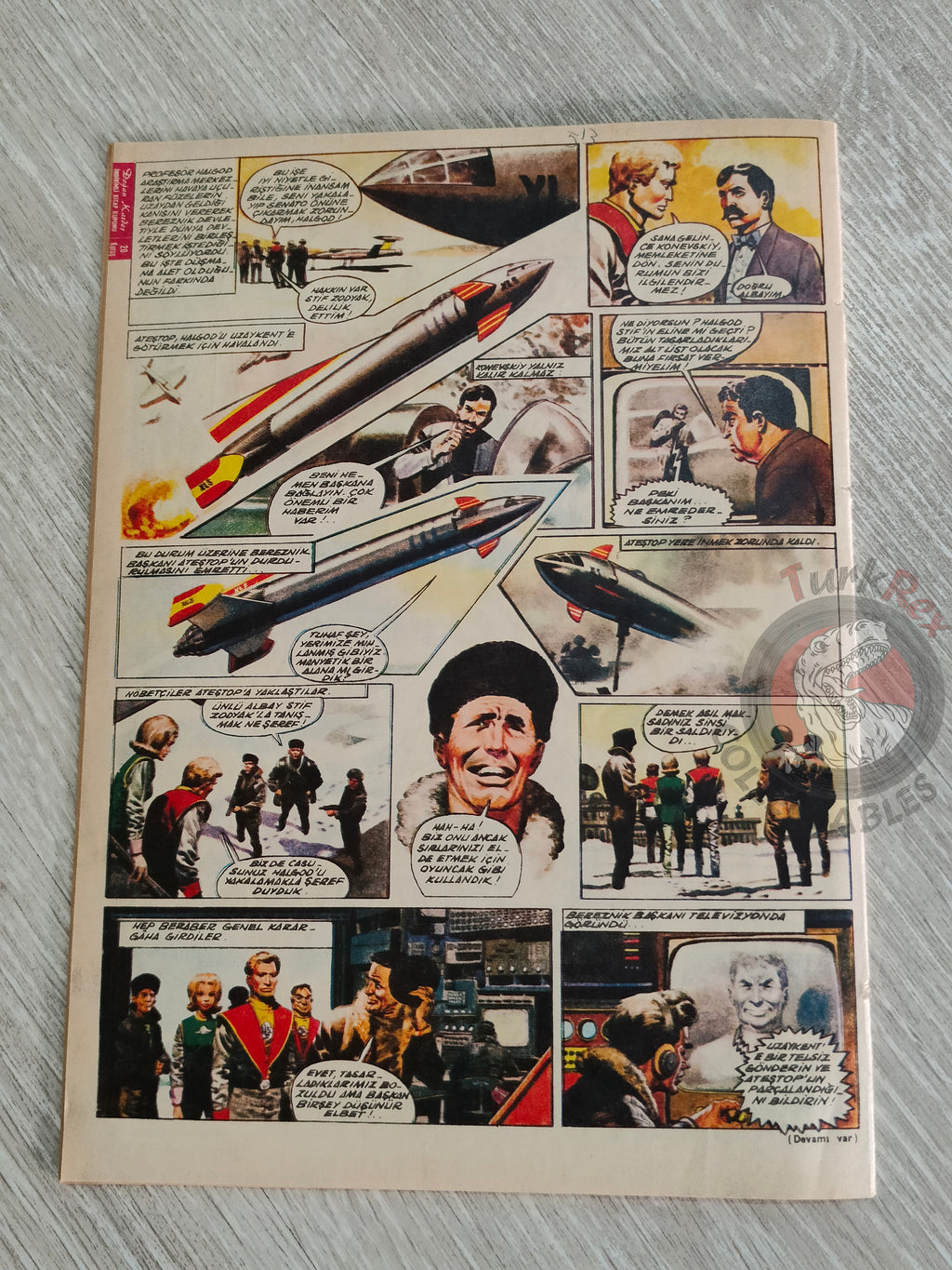 Doğan Kardeş 1968 Magazine #96 Turkish Comic Turkey Zero X, Tarzan, Dennis the Menace
