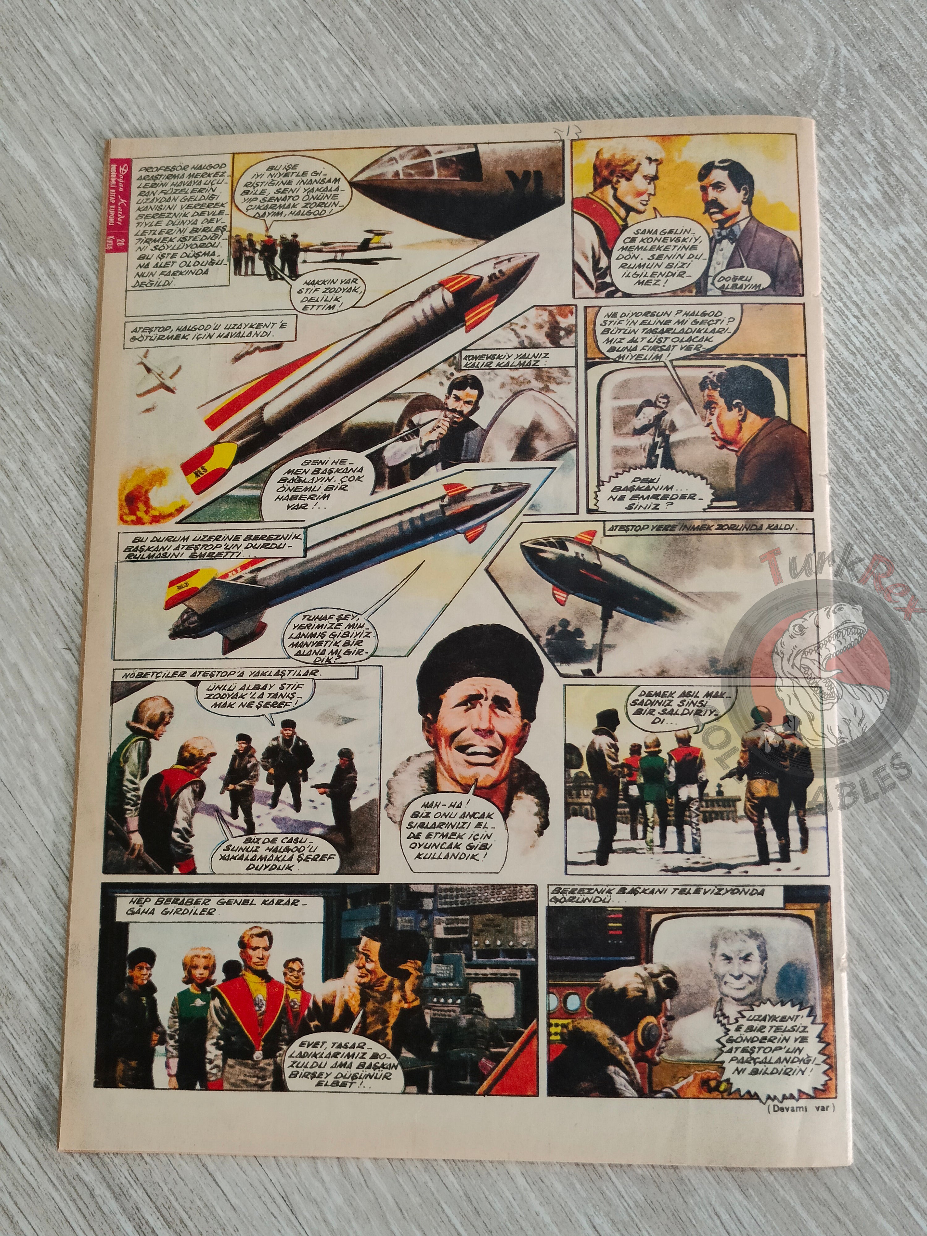 Doğan Kardeş 1968 Magazine #96 Turkish Comic Turkey Zero X, Tarzan, Dennis the Menace