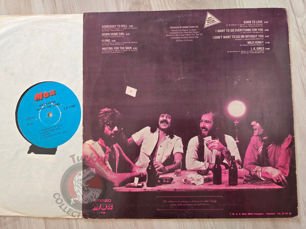 Nazareth – Play'n' The Game Turkish Pressing Vinyl Turkey Edition
