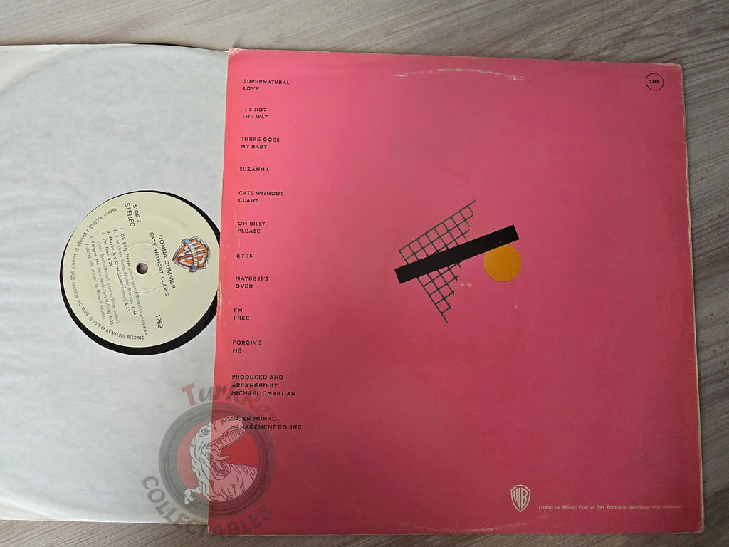 Donna Summer – Cats Without Claws Turkish Pressing Vinyl Turkey Edition