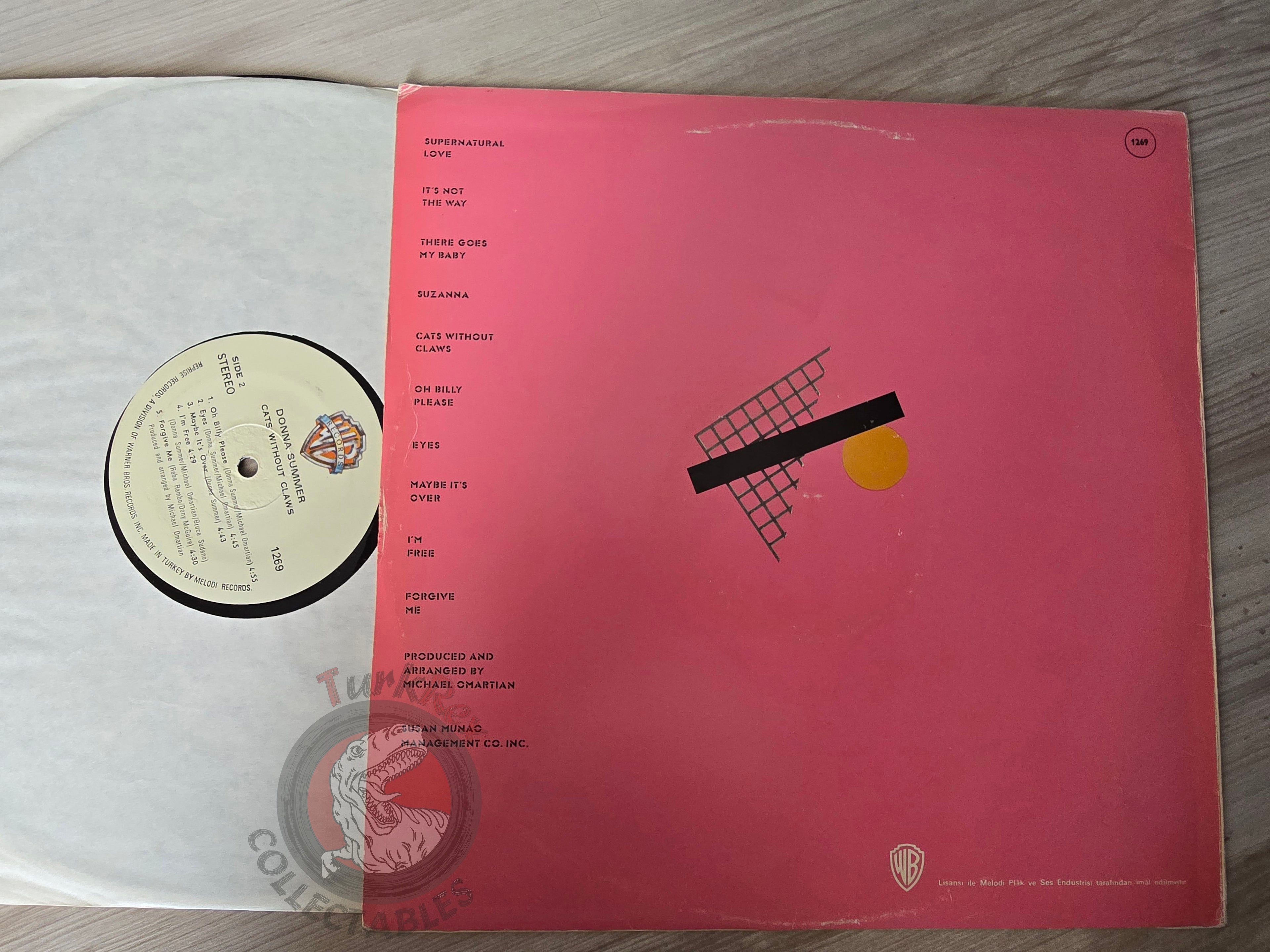 Donna Summer – Cats Without Claws Turkish Pressing Vinyl Turkey Edition