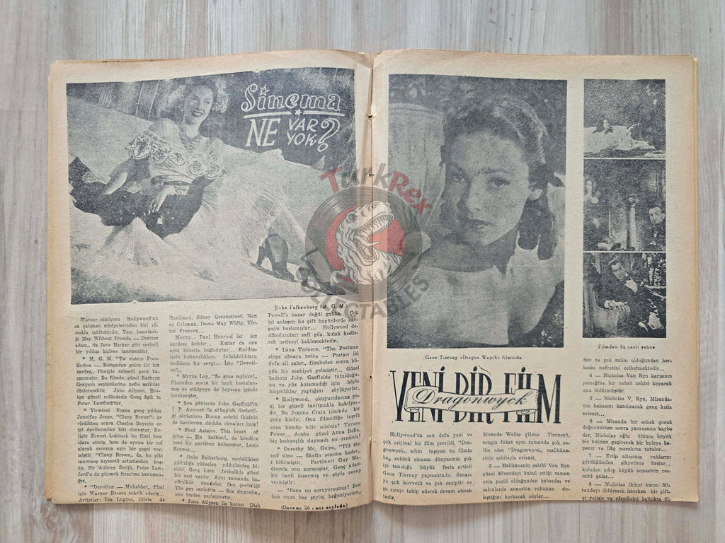 Ufuk 1947 King Abdullah I of Jordan’s Visit to Turkey Turkish Magazine Middle East Gene Tierney