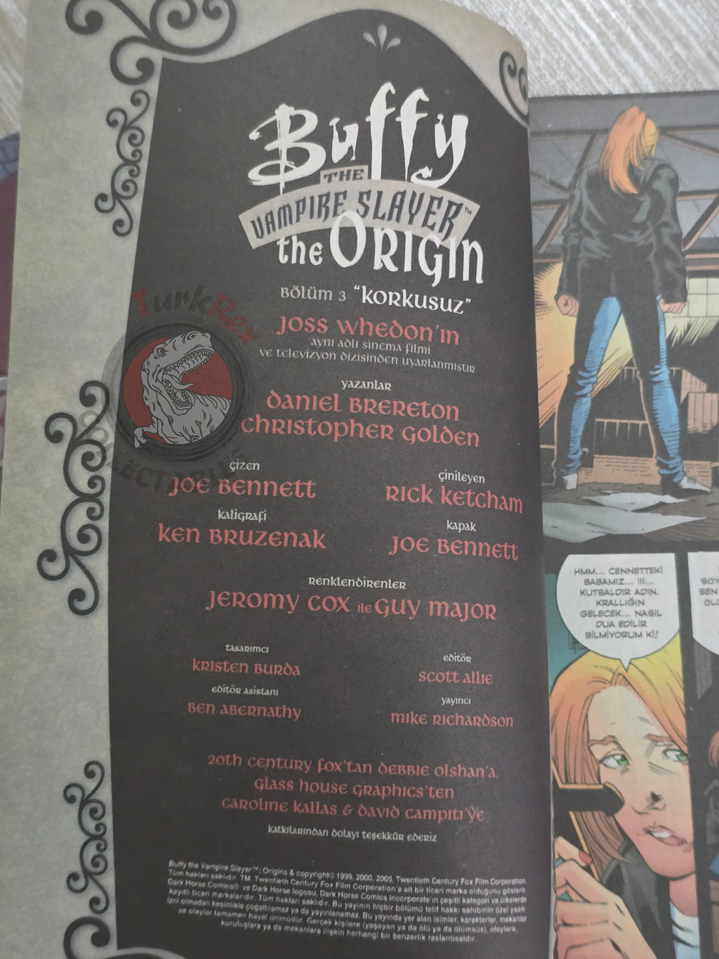 Buffy the Vampire Slayer – The Origin #1 Lot of 3 Turkish Comic Turkey