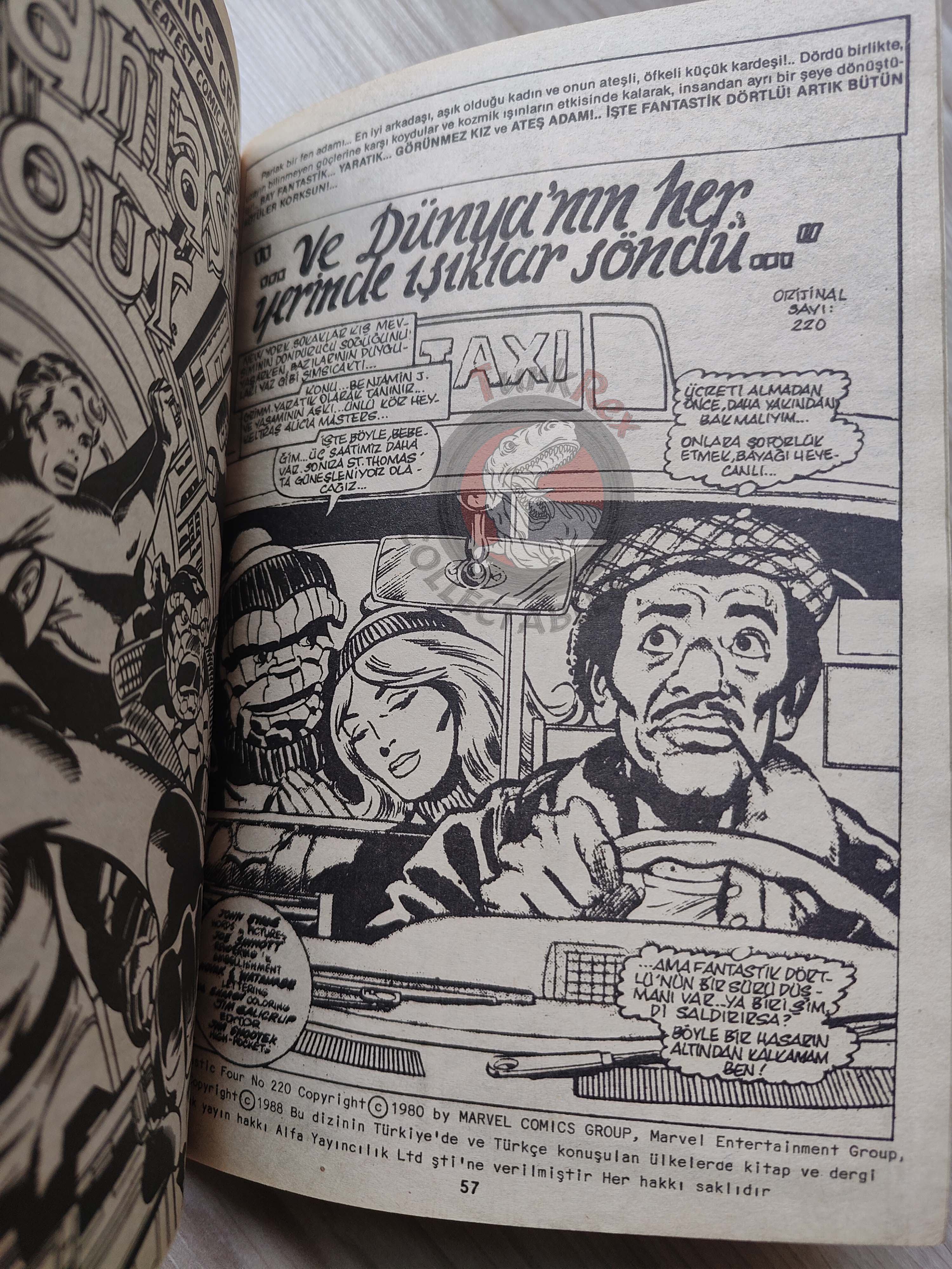 Fantastic Four Volume #5 1989 Turkish Comic Turkey #217 - #224
