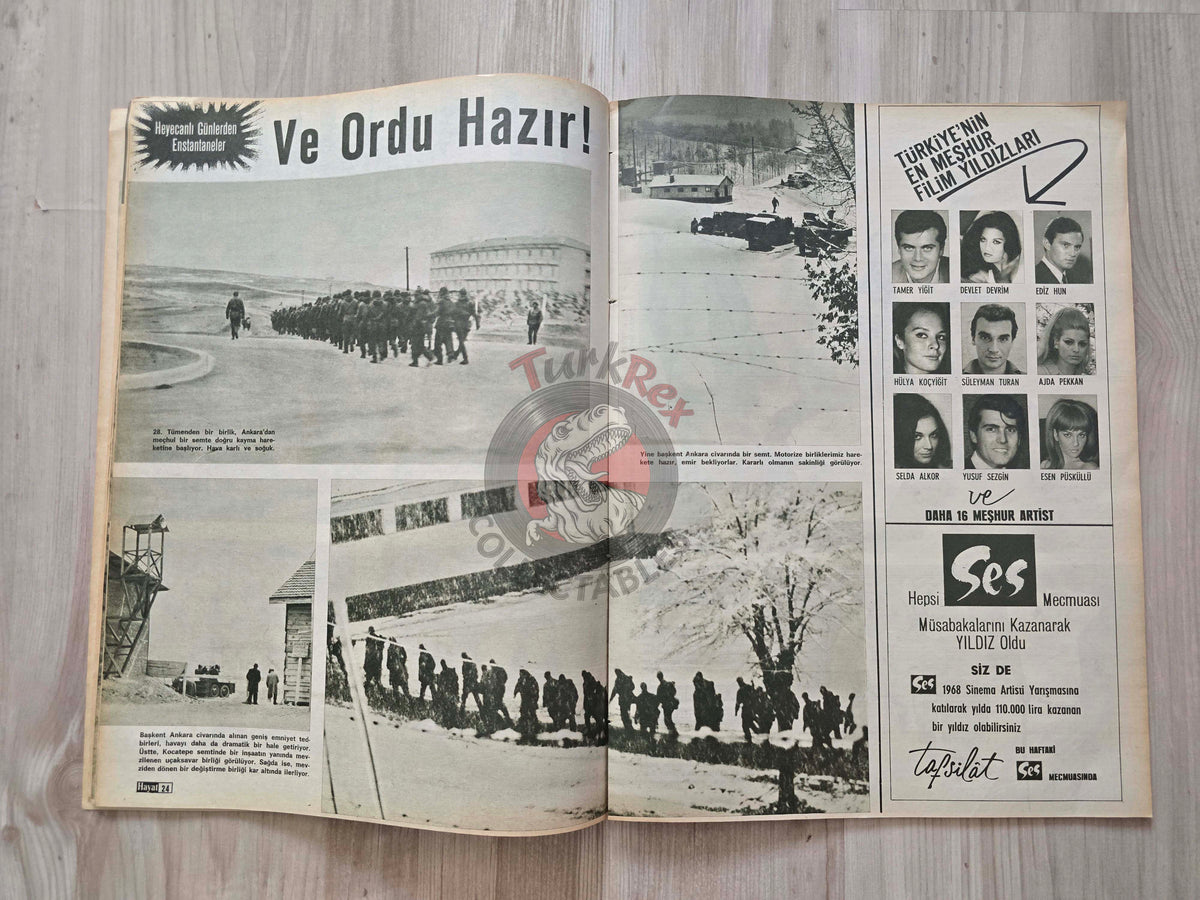 Hayat 1967 Cyprus Under Tension Turkish Mag Turkey Jacqueline Kennedy War