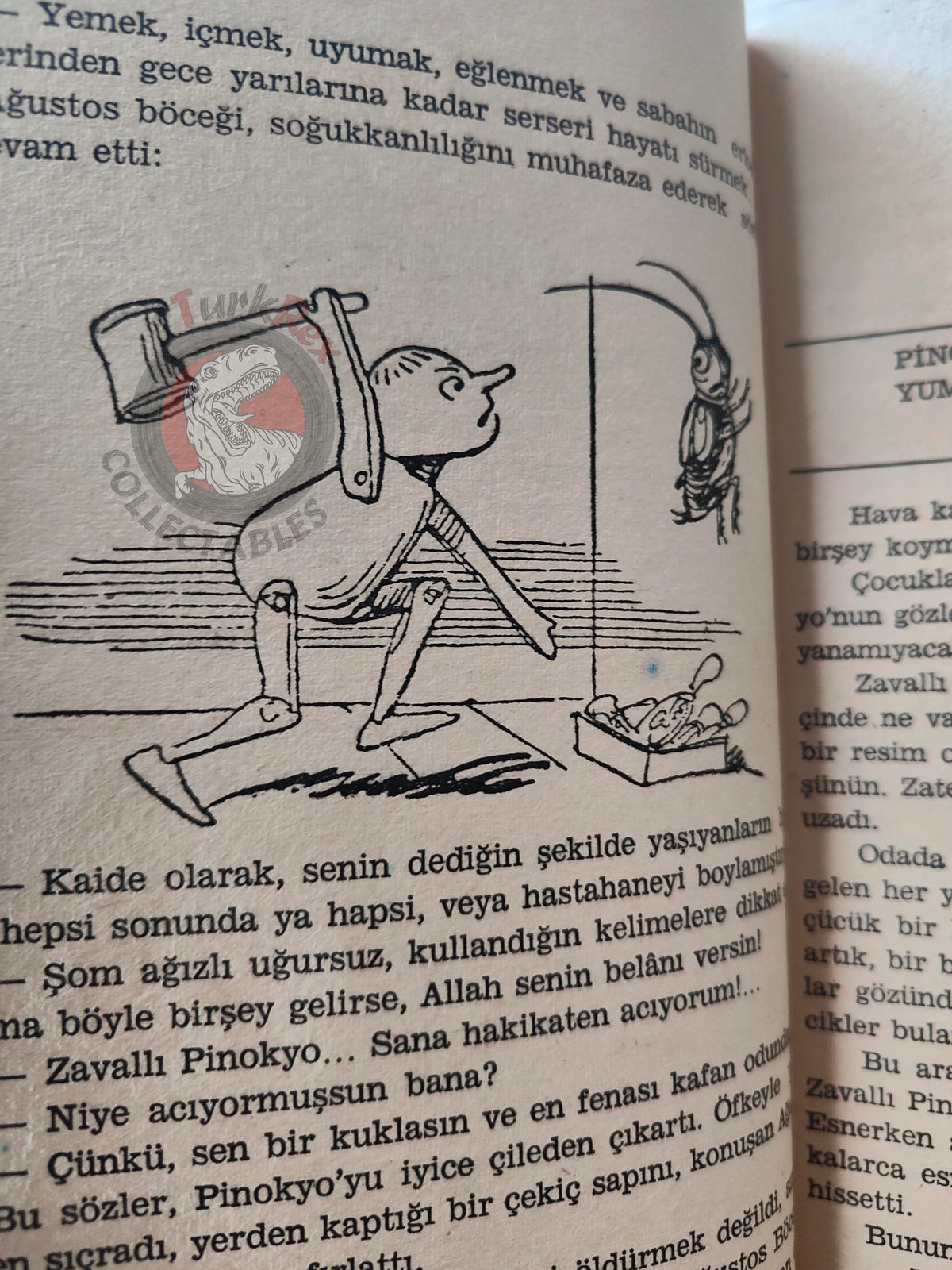 Carlo Collodi – Pinocchio 1965 Turkish Book Turkey Illustrated