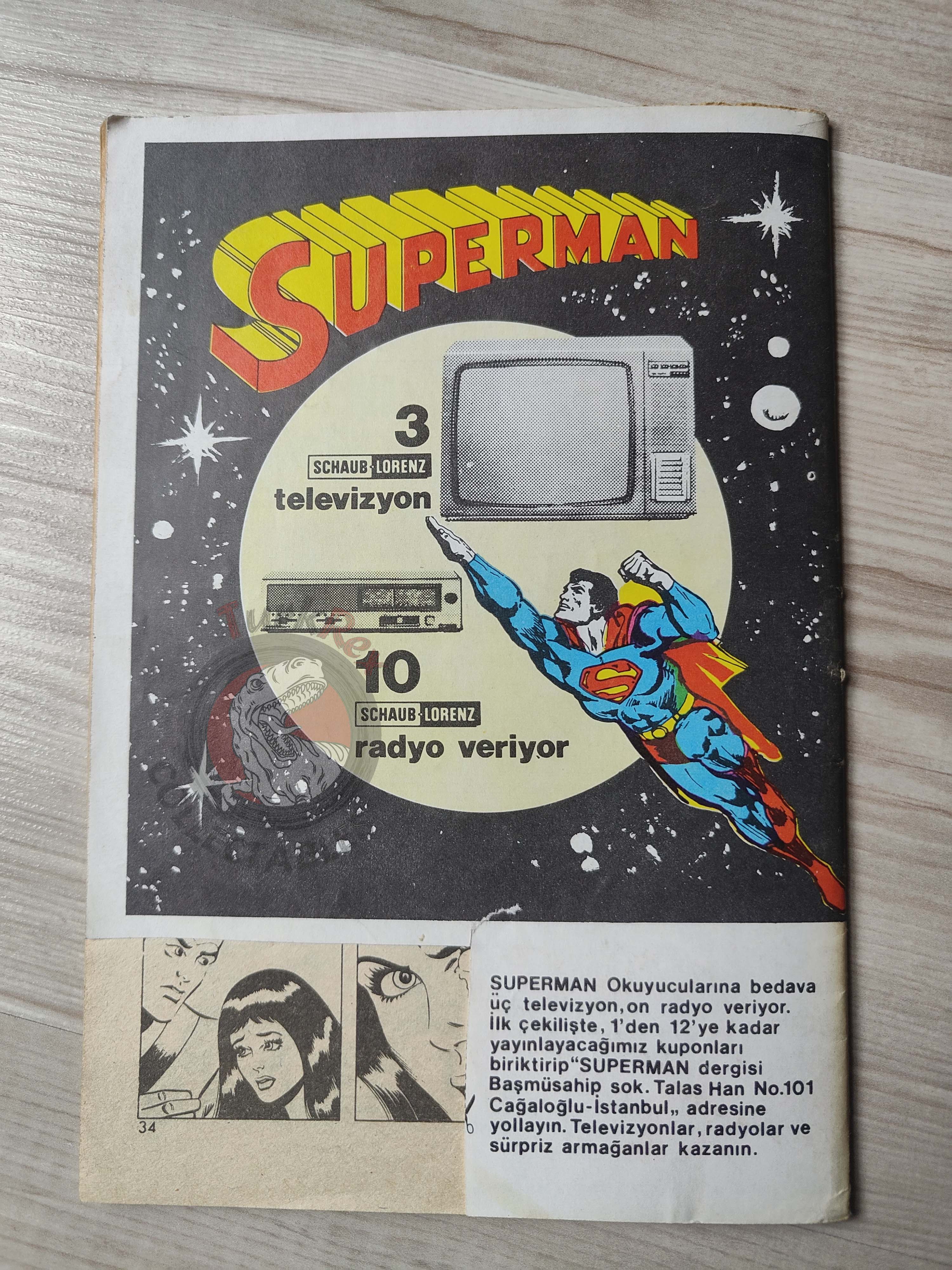 Superman #8 1980 Turkish Comic Turkey #331 Superboy #232 Fuss Pot Norman Mansbridge