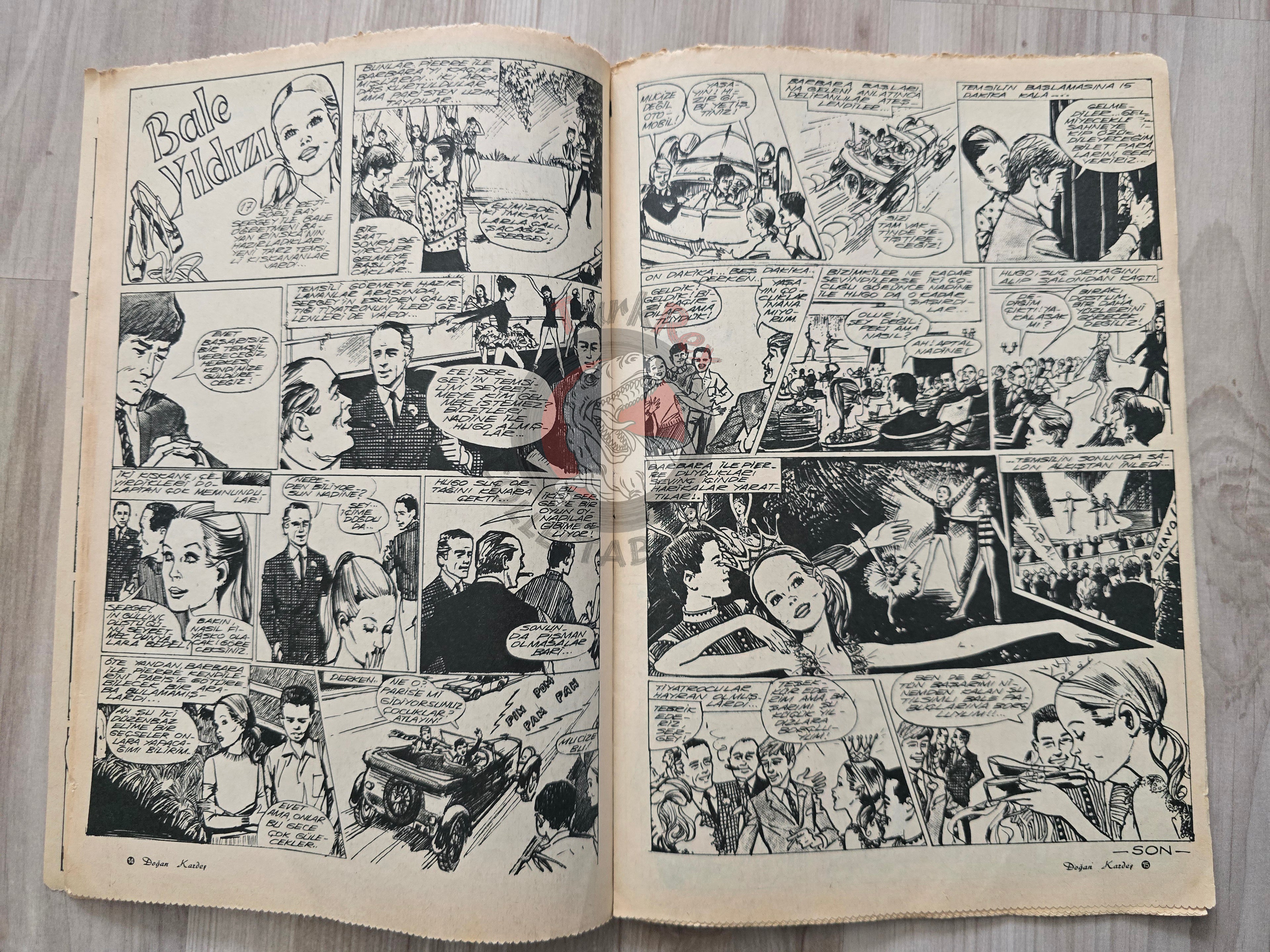 Doğan Kardeş 1971 Magazine #33 Turkish Comic Turkey Sinbad the Sailor Alice In Wonderland