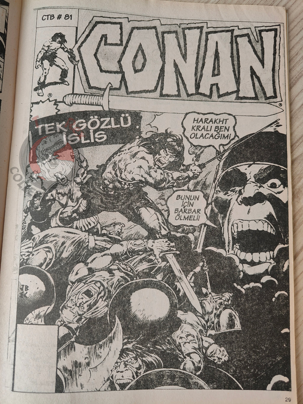 Conan The Barbarian #7 2001 Turkish Comic Turkey #80 #81 #82