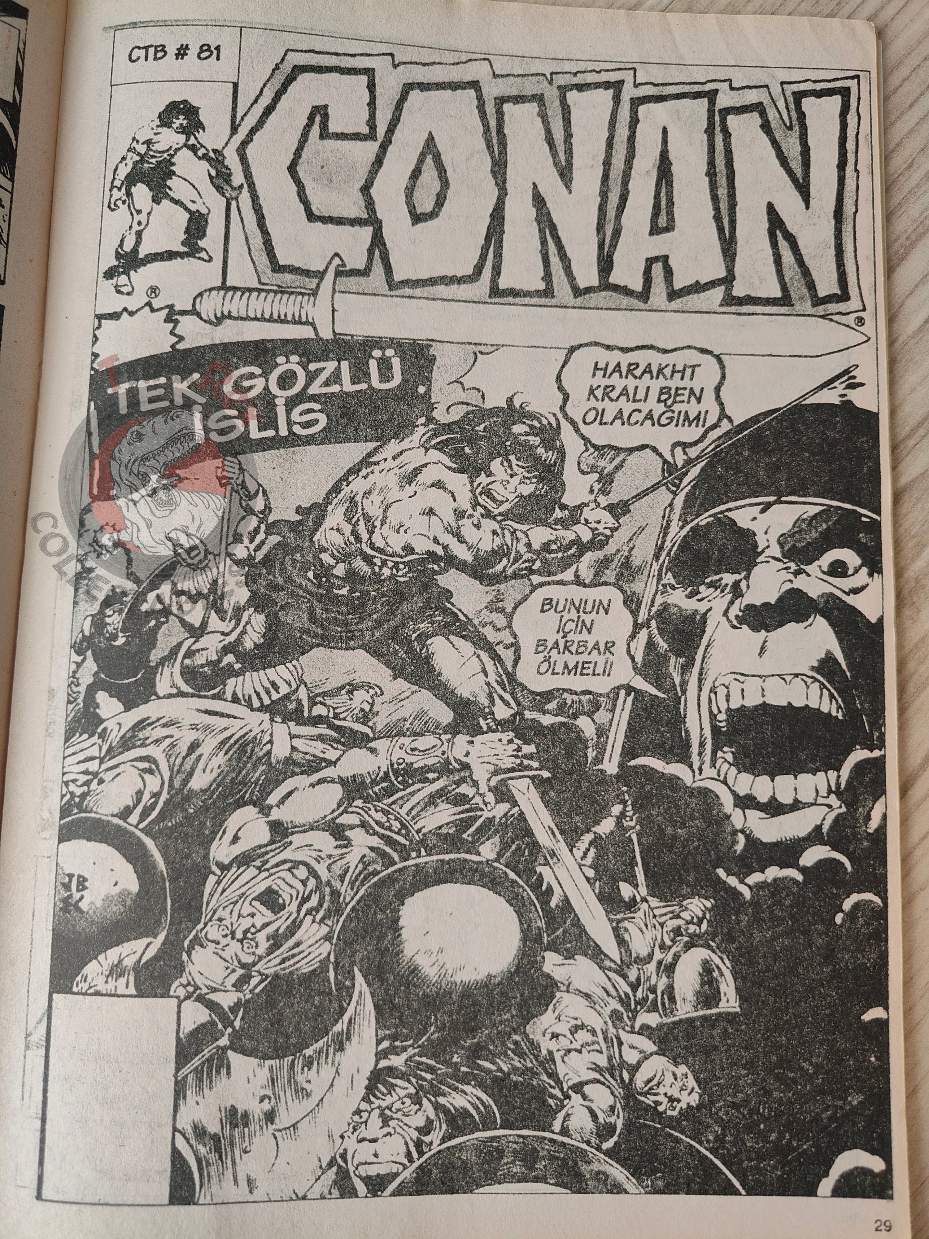Conan The Barbarian #7 2001 Turkish Comic Turkey #80 #81 #82